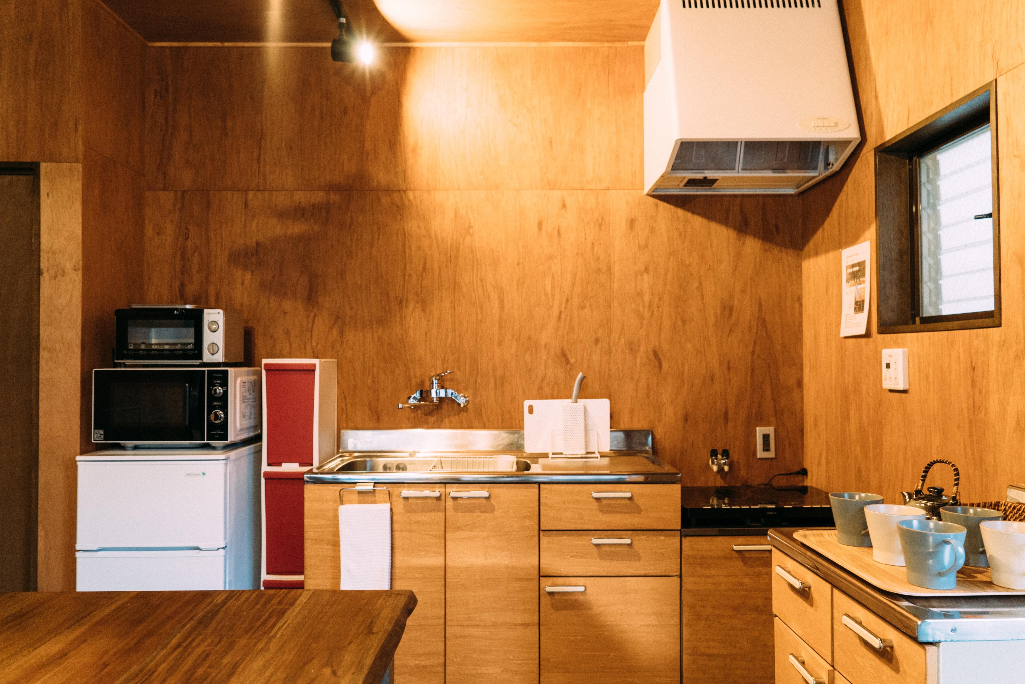 Living room and kitchen