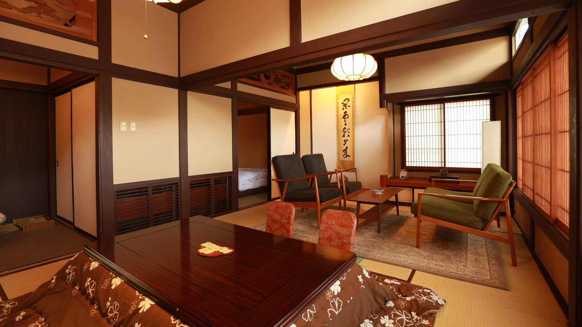[Mountain lodge, four-star Japanese modern guest room (Japanese-style room + bedroom)]