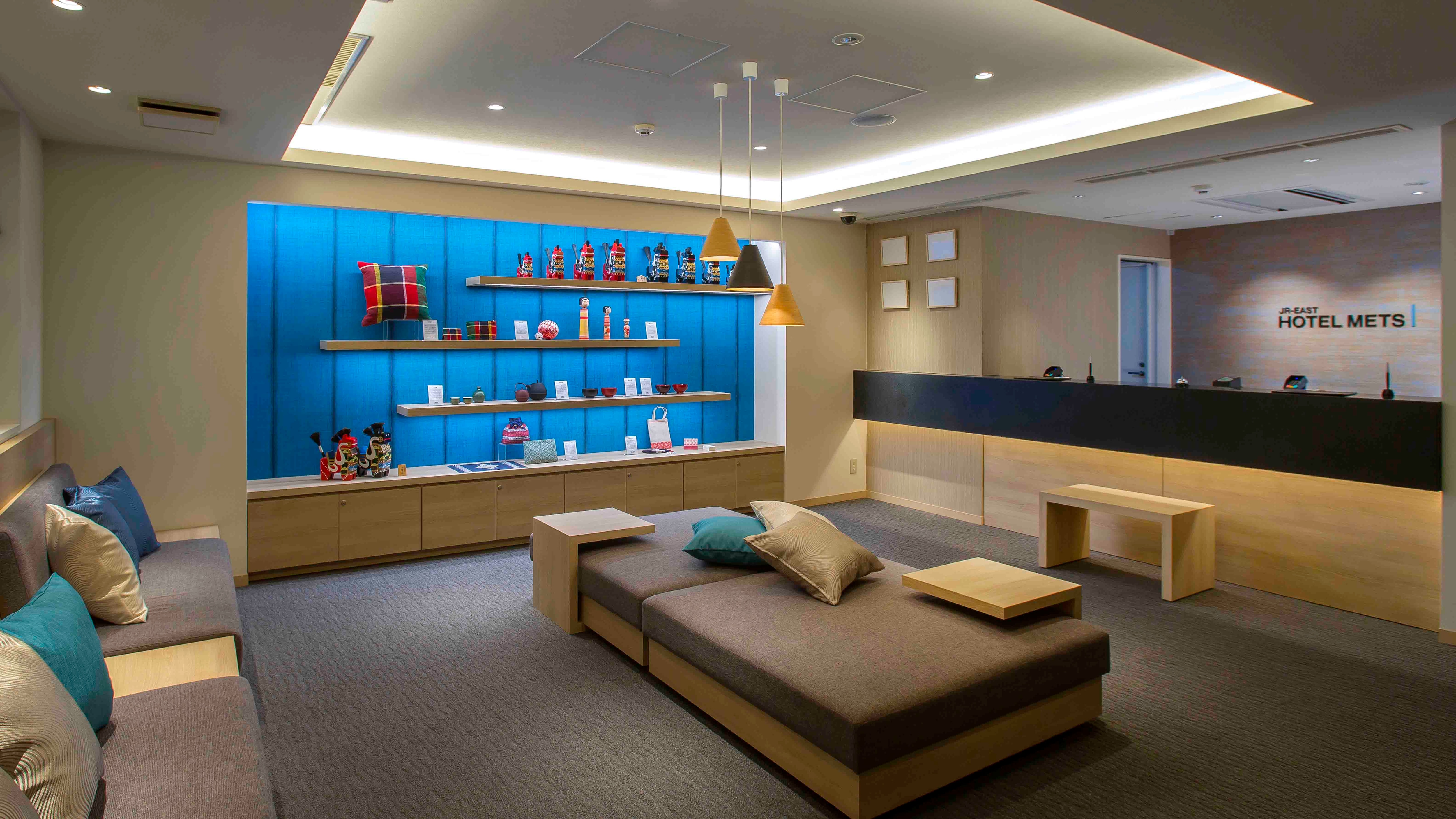 Lobby (4th floor of the hotel) A relaxing space with a calm atmosphere
