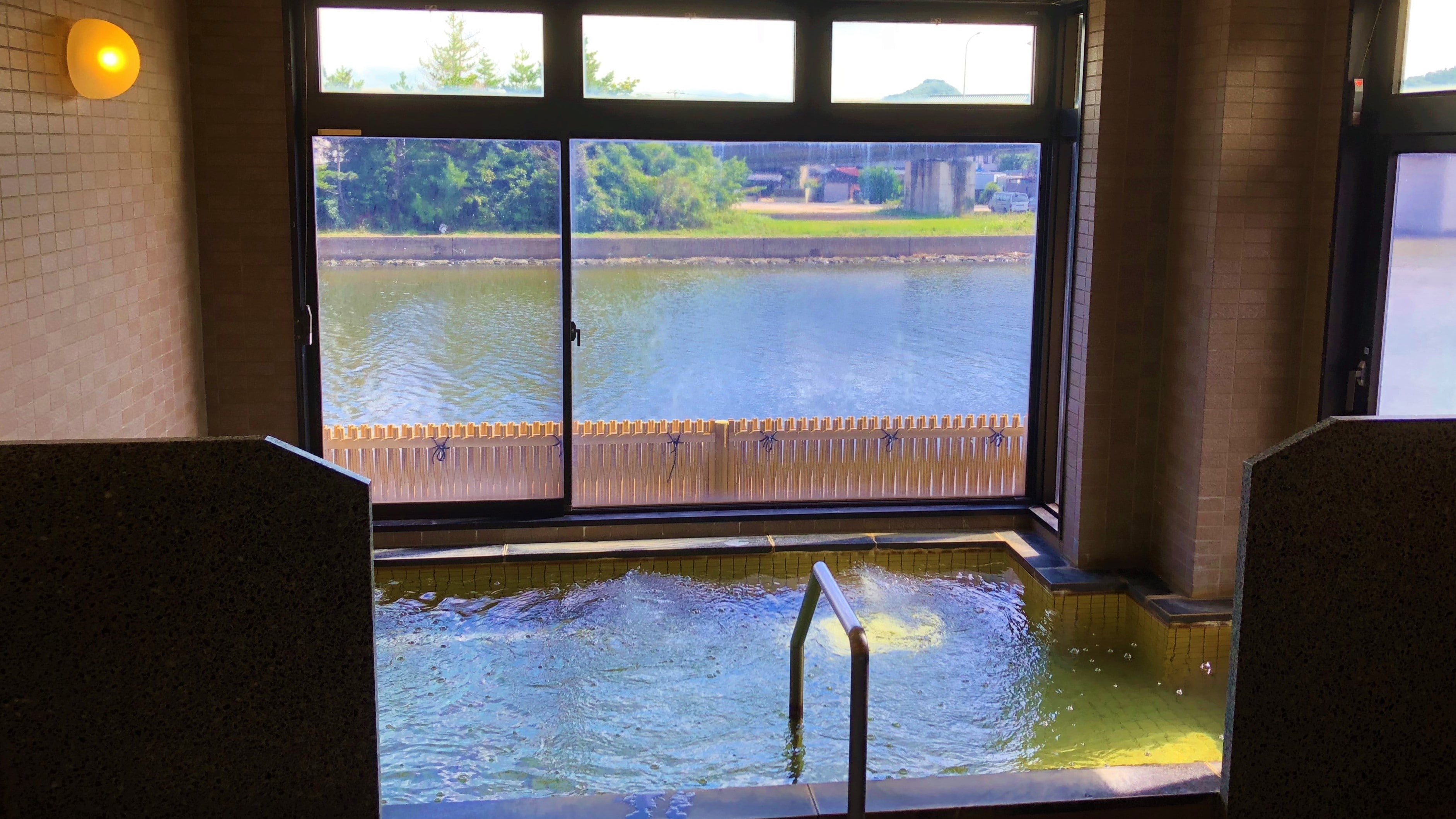 A hot spring with a view overlooking the Sea of Japan