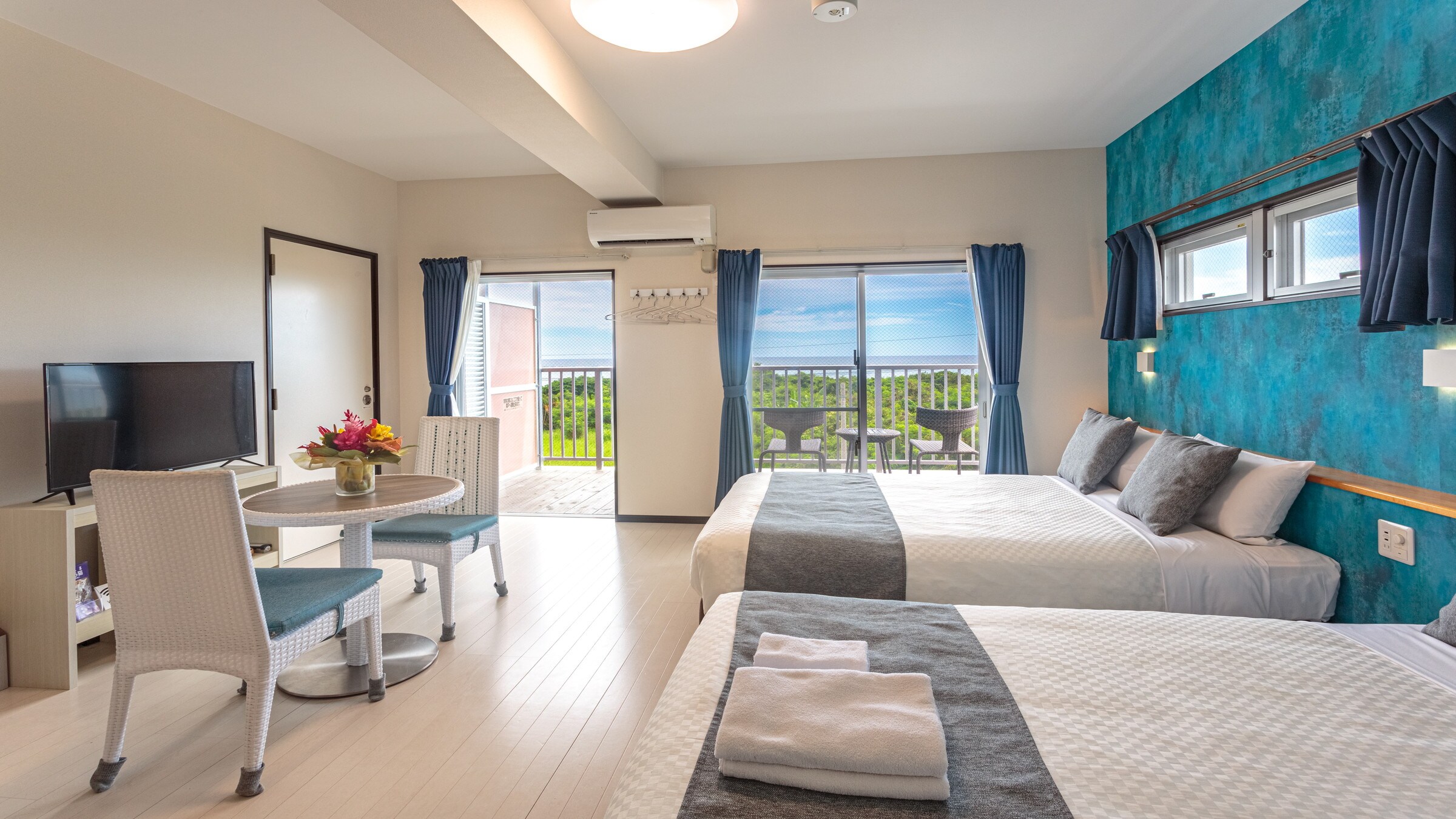 301: Studio: Capacity: 4 people. Vibrant interiors enhance the resort atmosphere.