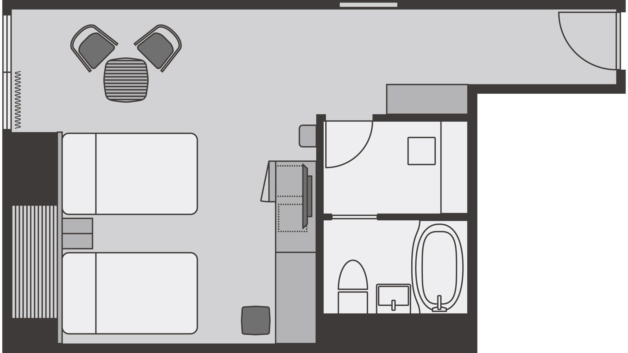 [Comfort Twin] An example of a floor plan