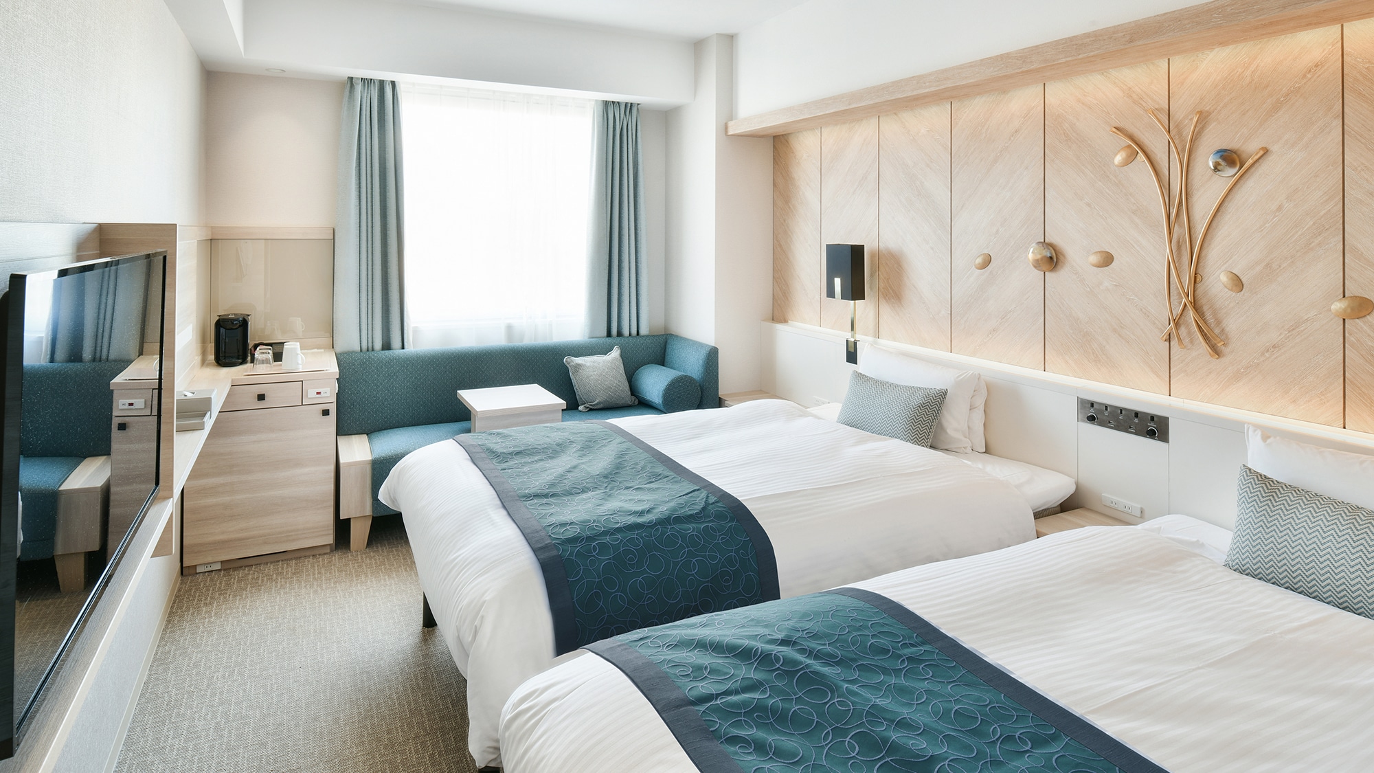 Comfort twin room size is 21㎡