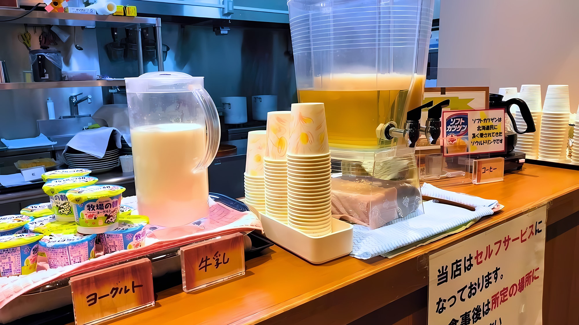 Healthy breakfast buffet: Specialty drink "Soft Katsugen" included