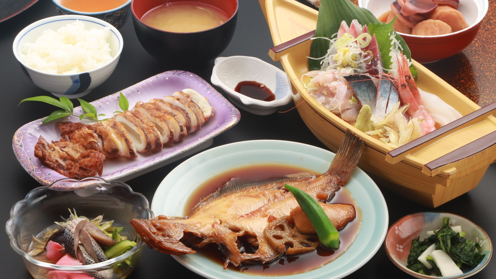 【标准/志摩套餐】提供新鲜的当地鱼类和时令当地食材。