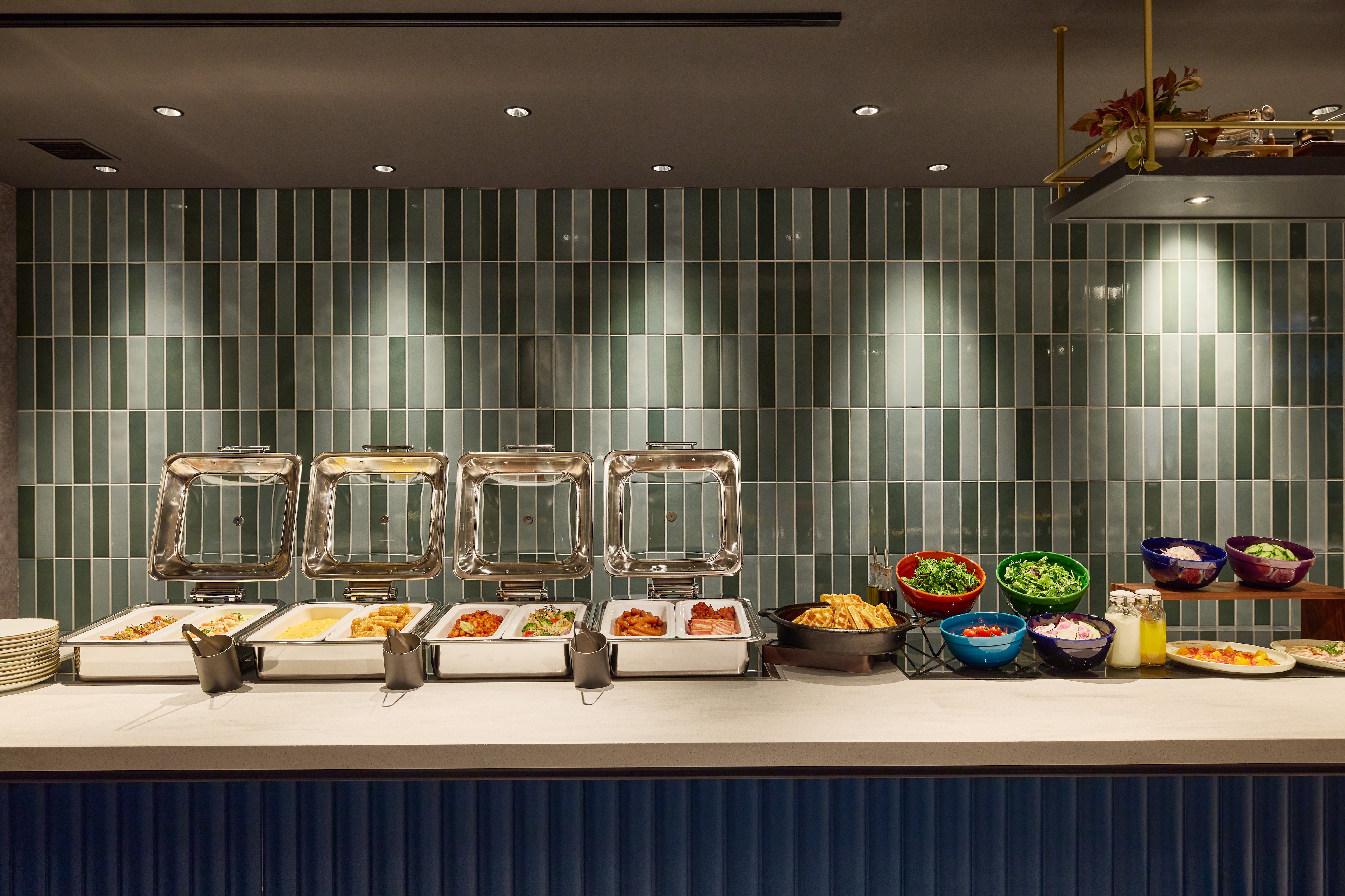 ภาพบุฟเฟ่ต์อาหารเช้า