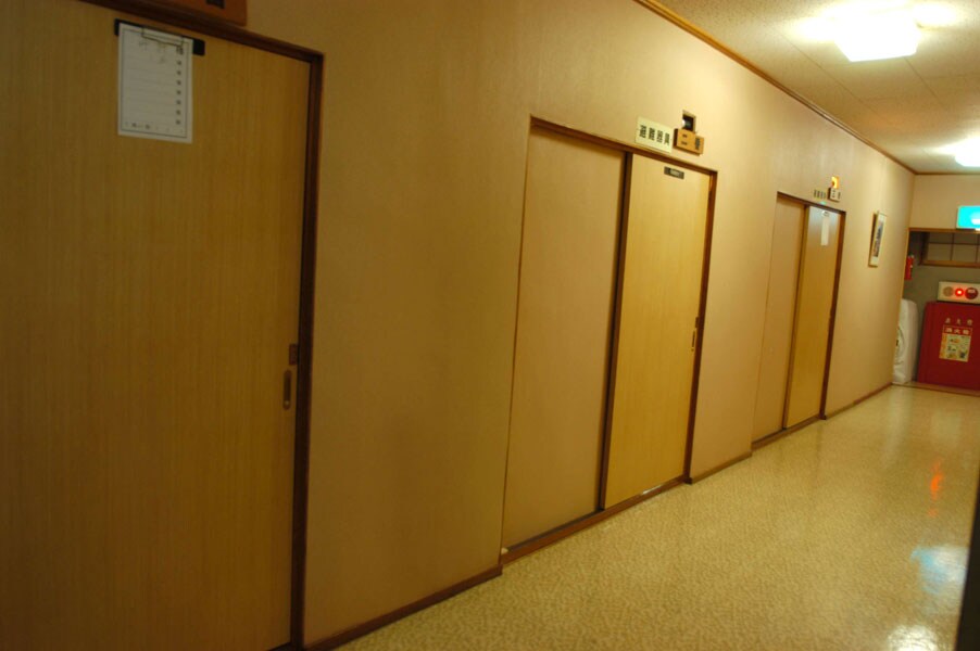 Inside the building