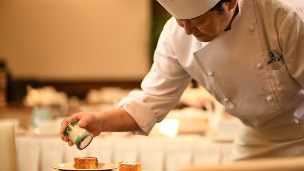 [主廚提供的每日菜單] 提供日式、西式、中式等豐富的菜單。請選擇你喜歡的。