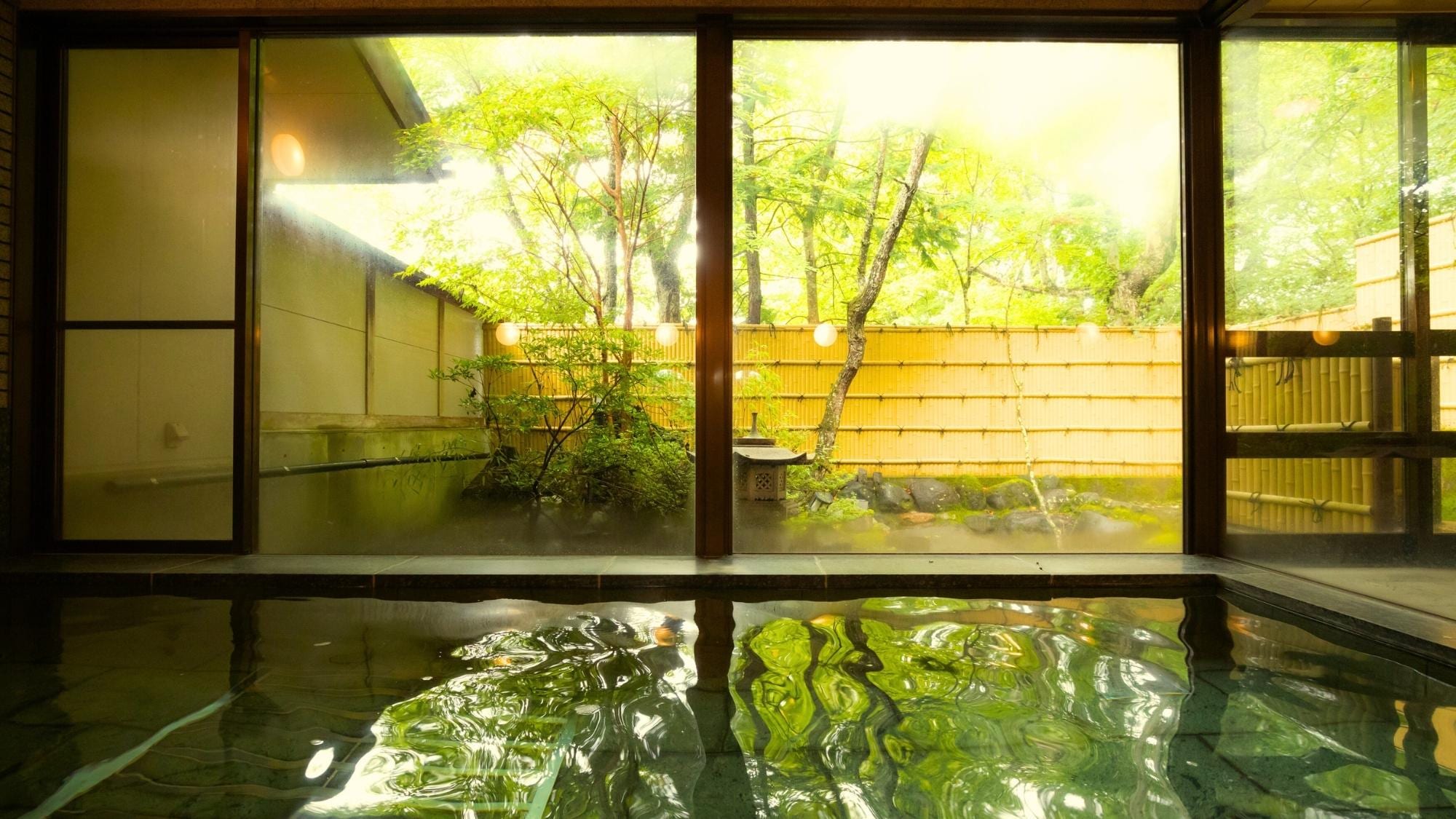Guests can enjoy the bath/large communal bath.