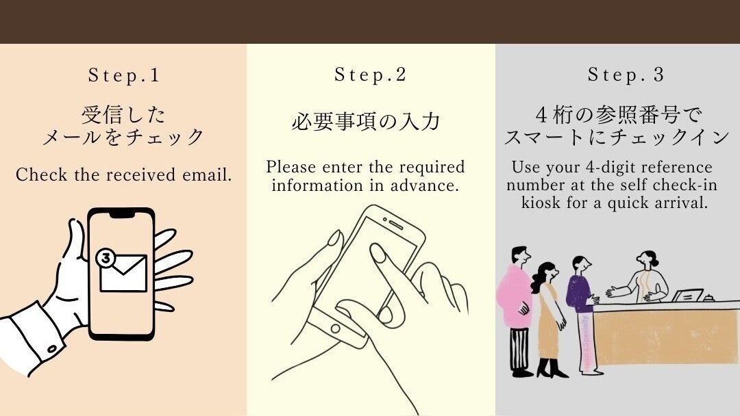 事前チェックインでご案内