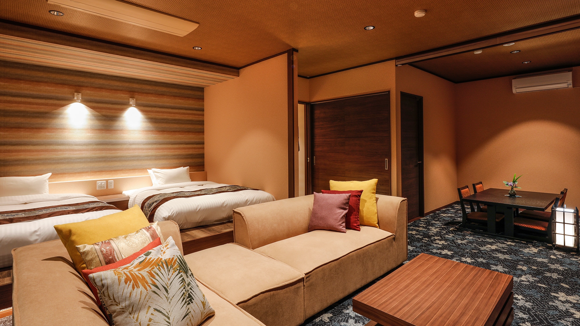 [Water Sound] The beds in the special rooms are Simmons double beds.