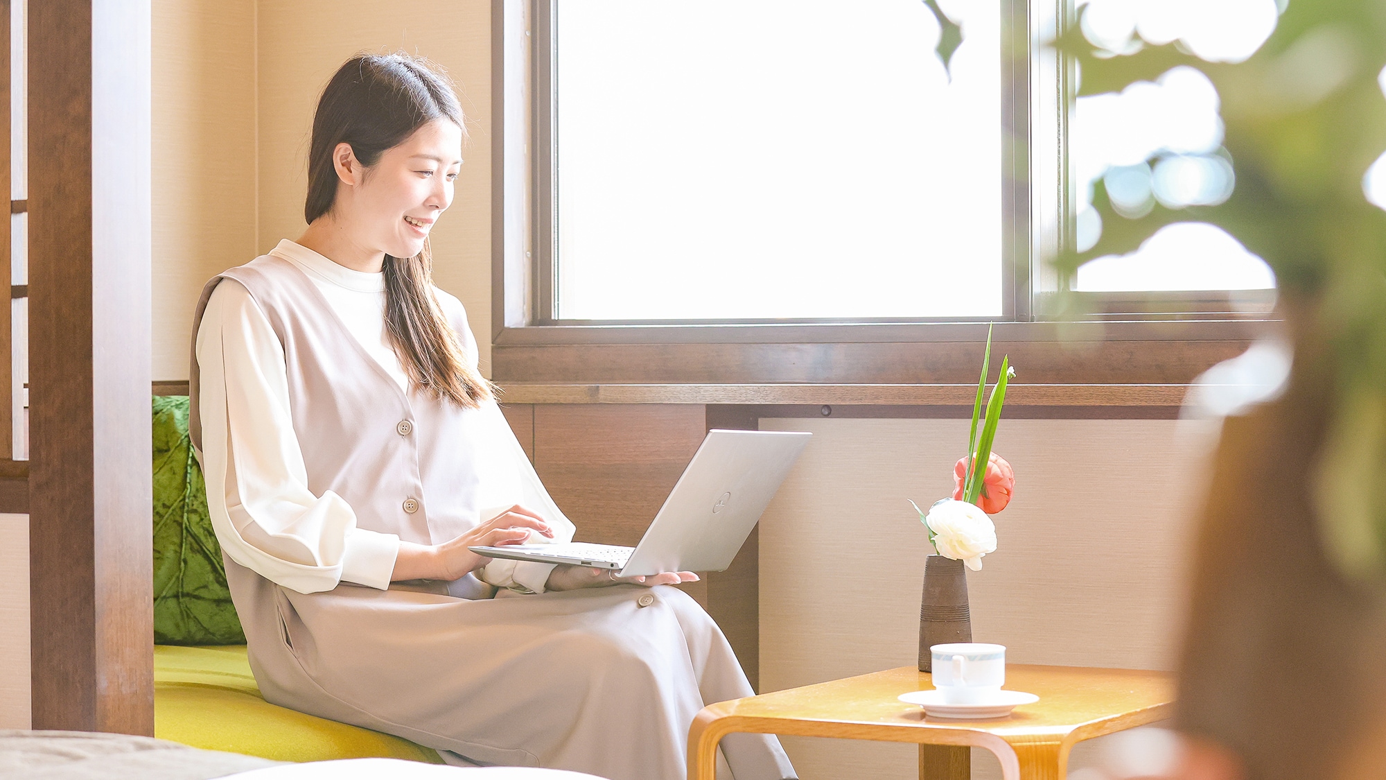 [Stay image] All rooms are equipped with Wi-Fi, making PC work easy!