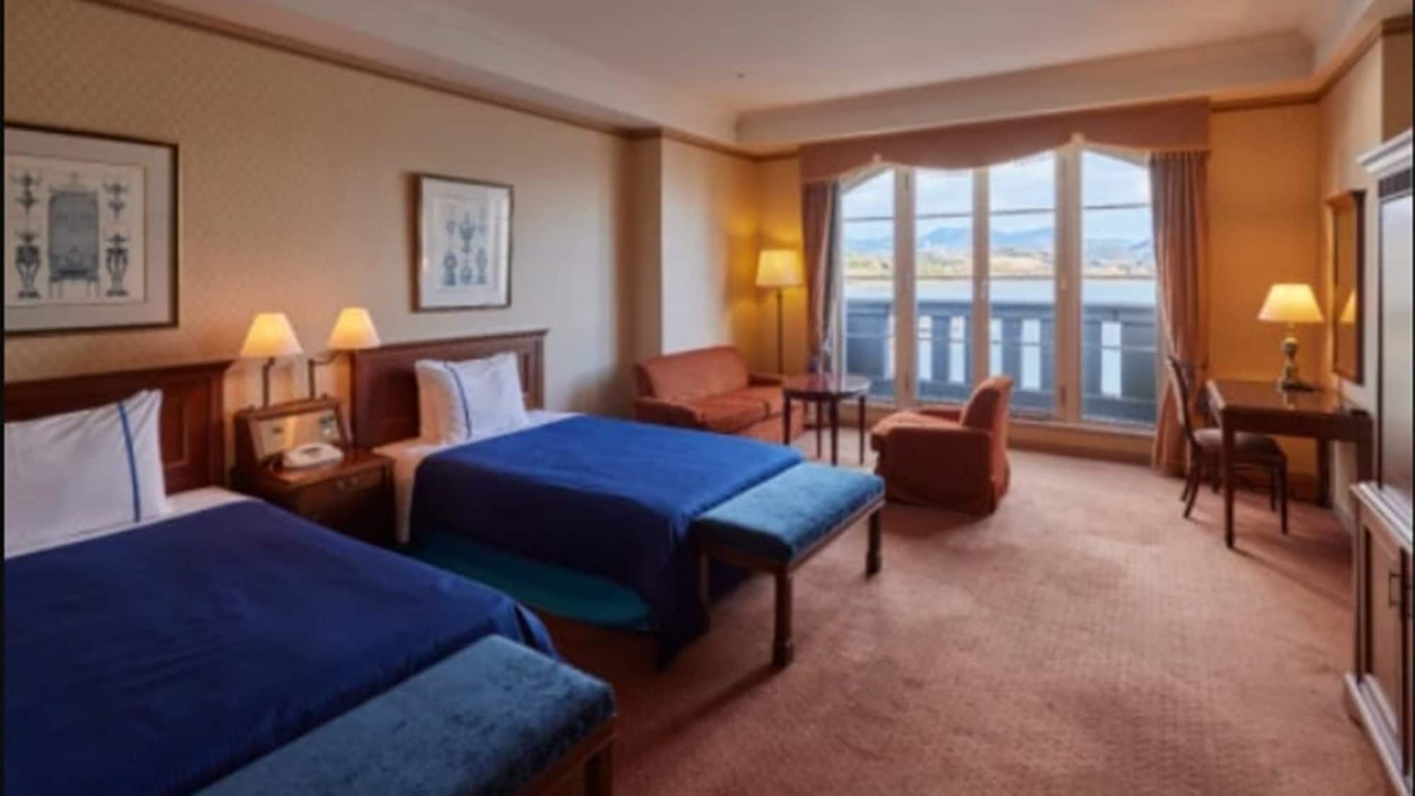 [ตัวอย่างห้องพัก] ดีลักซ์ วิวท่าเรือ ทวิน