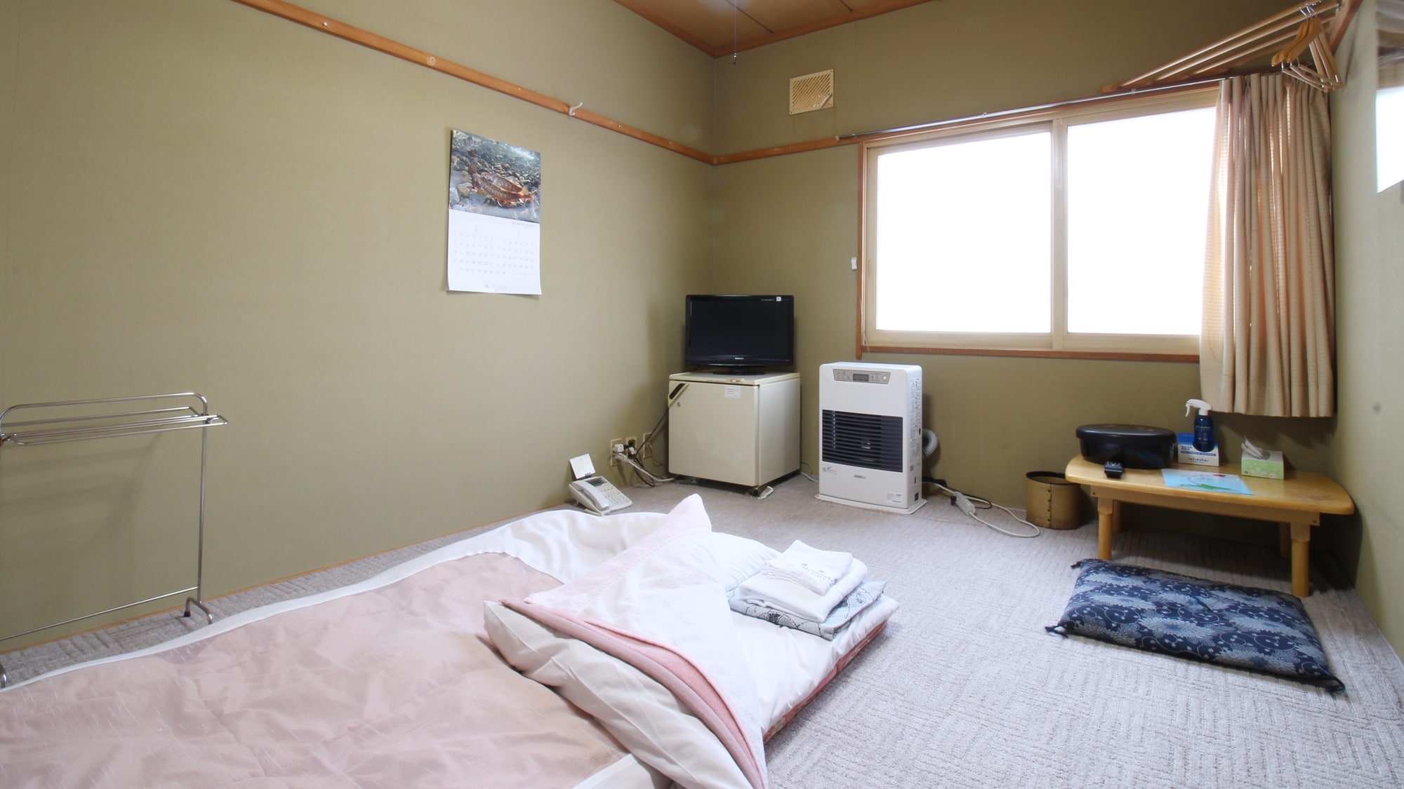 * [Kamar bergaya Jepang (6 tikar tatami) (contoh)] Selamat berwisata di Desa Sarufutsu yang kaya akan alam!