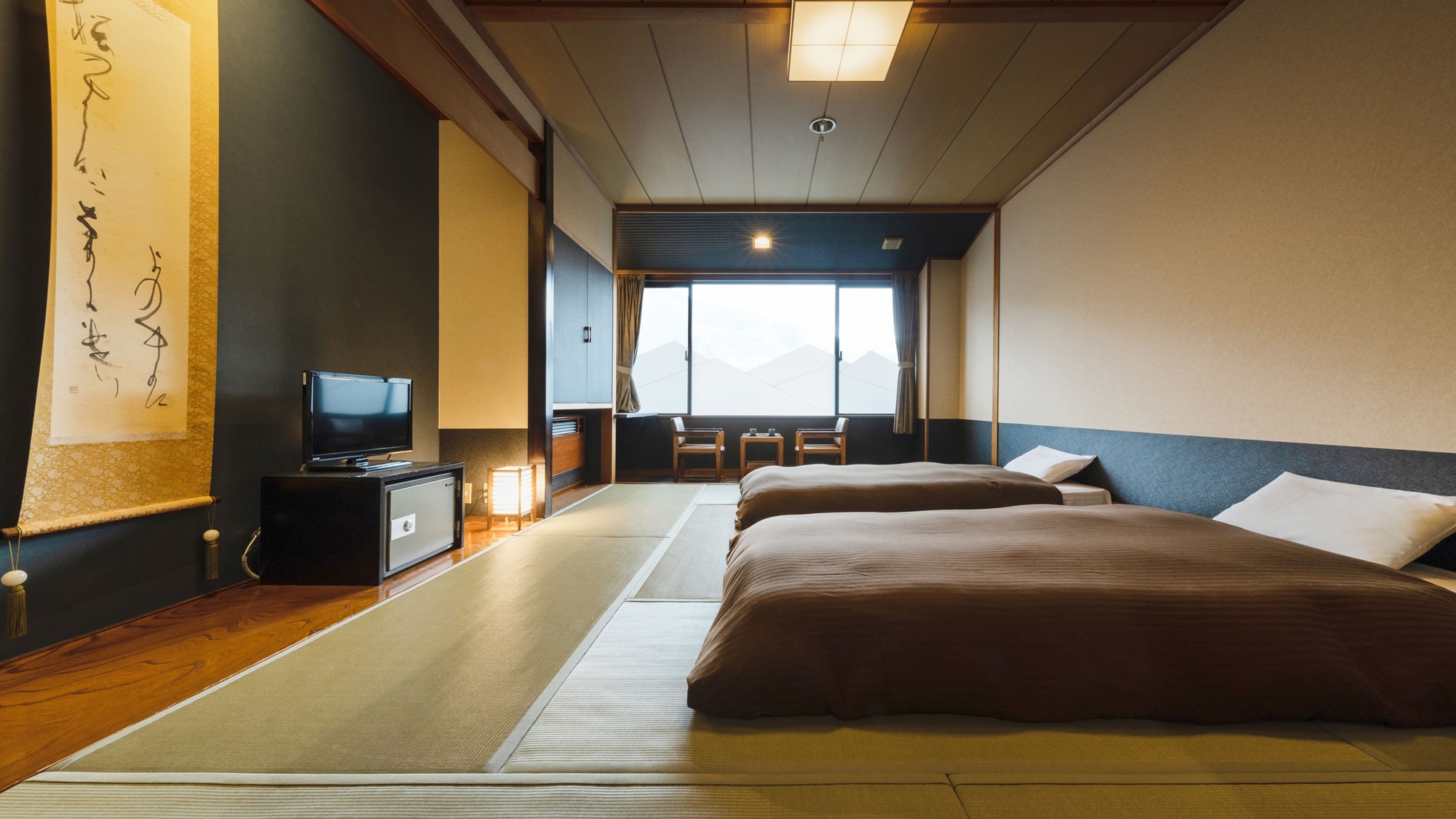 【~여행 클럽~일본식 방 침대・38㎡】 차분한 일본식 공간에서 편히 쉬다