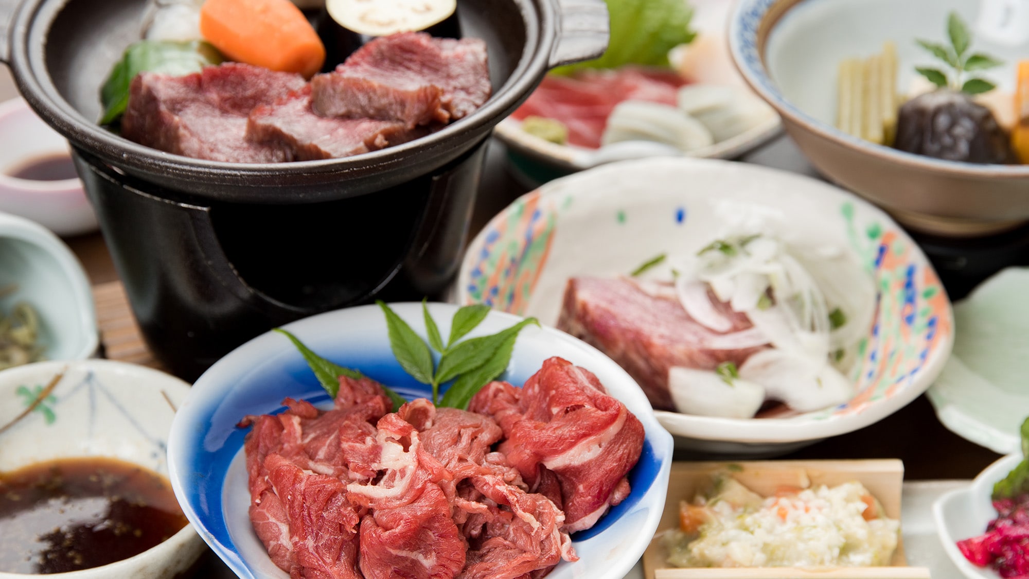 **【自助餐】怀石料理+各大和牛品牌♪吃得非常饱很满足！