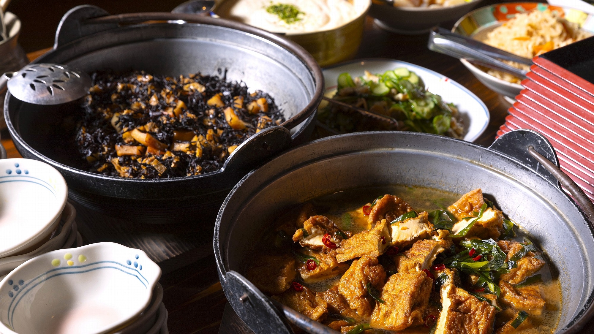 아침 식사는 산장 뷔페 ※ 메뉴는 매일 바뀝니다