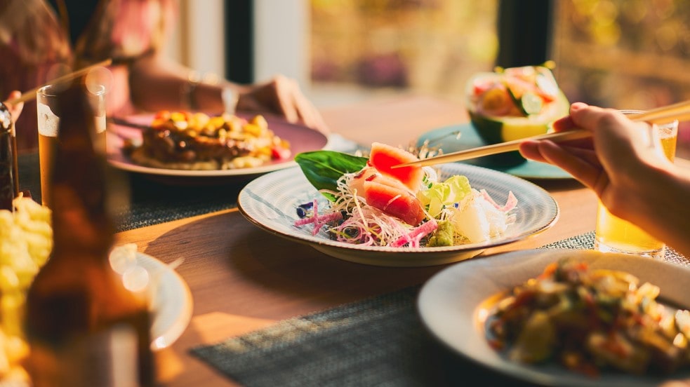 The restaurant offers an ala carte menu.