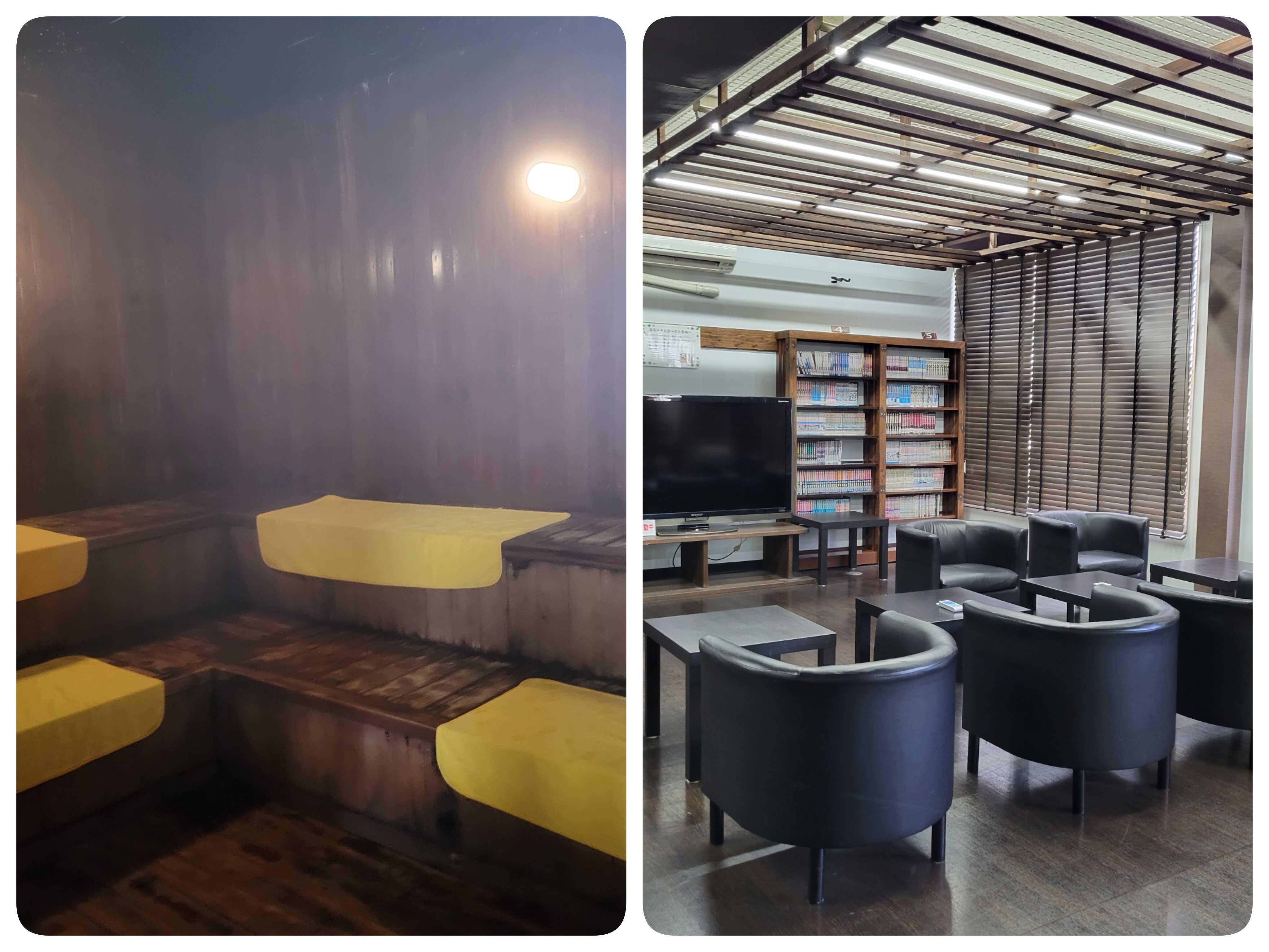 Ruang sauna/istirahat pria di lantai 2