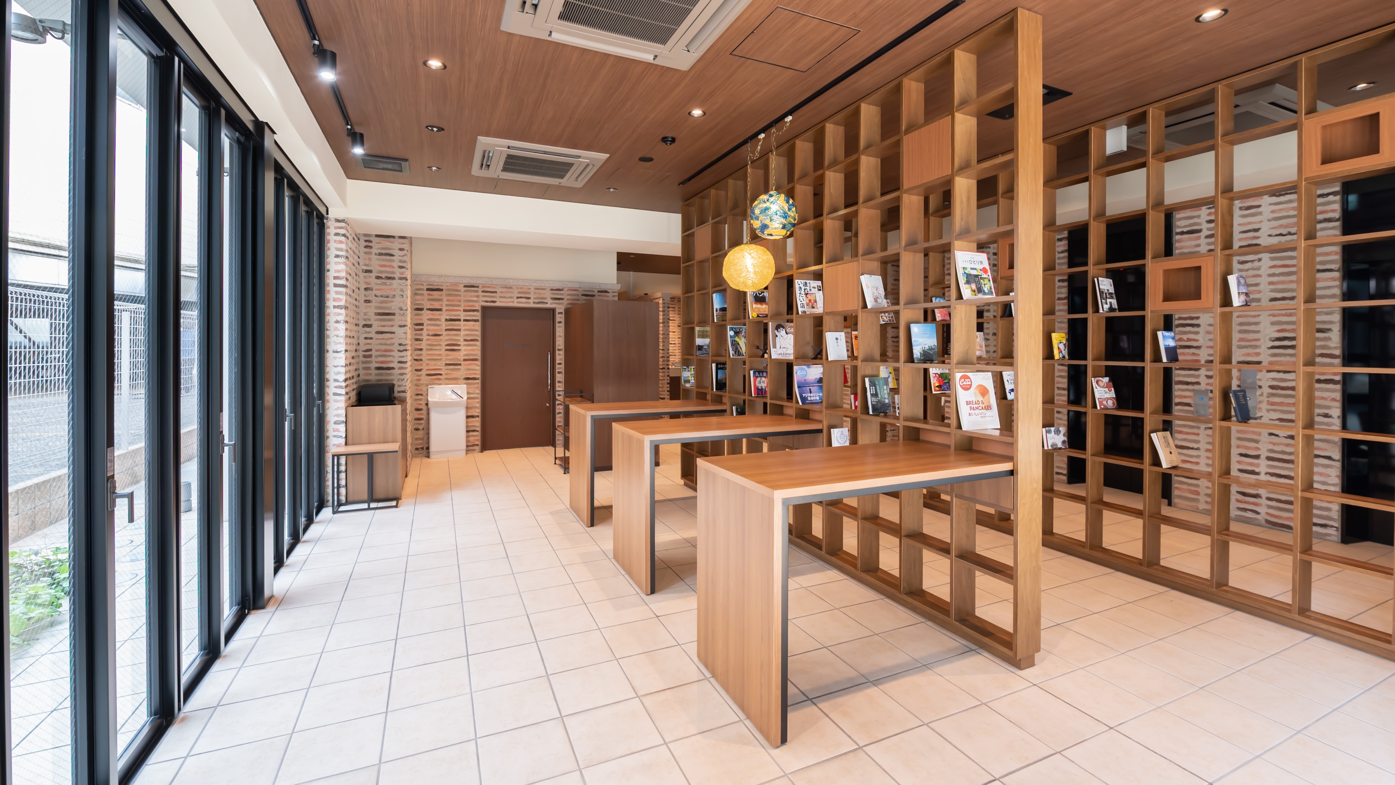 A modern and open lobby