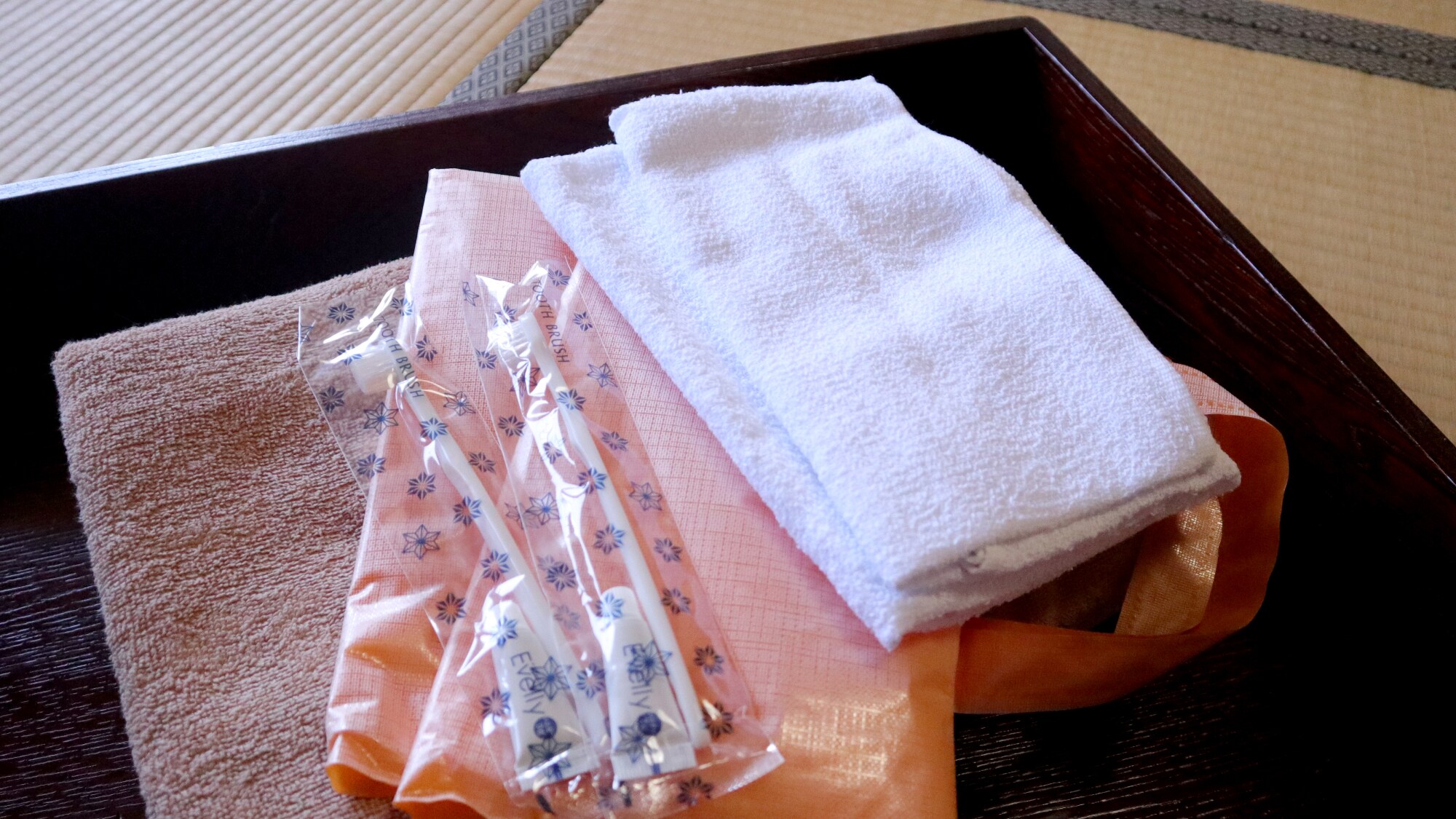 Bath towels and amenities