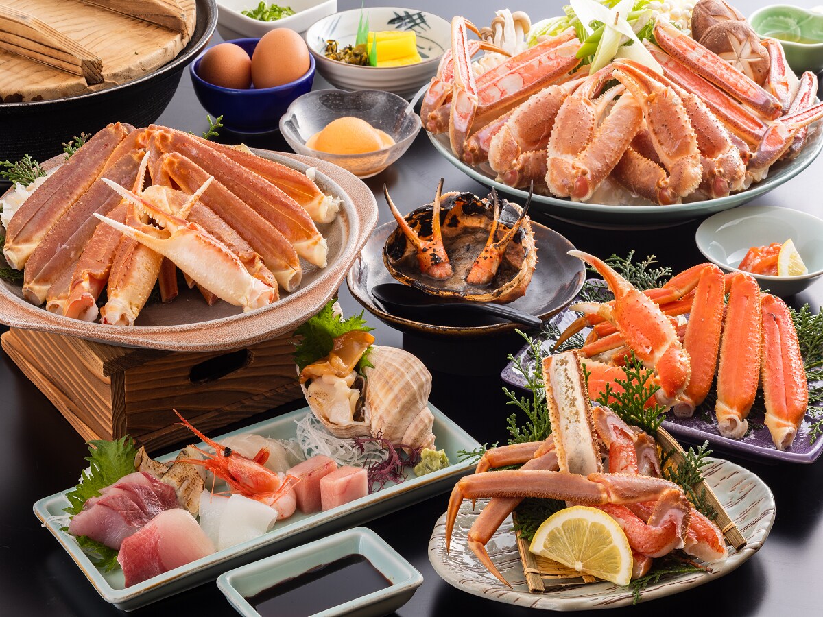 Crab full course meal example