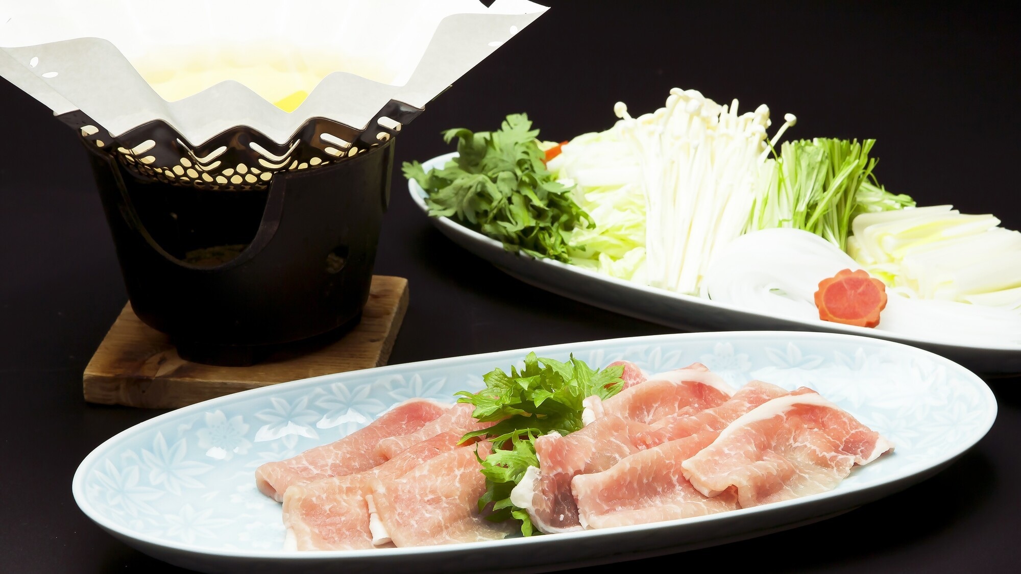 [Ou Kaiseki] Shonai pork and crisp vegetables served with a refreshing special broth.