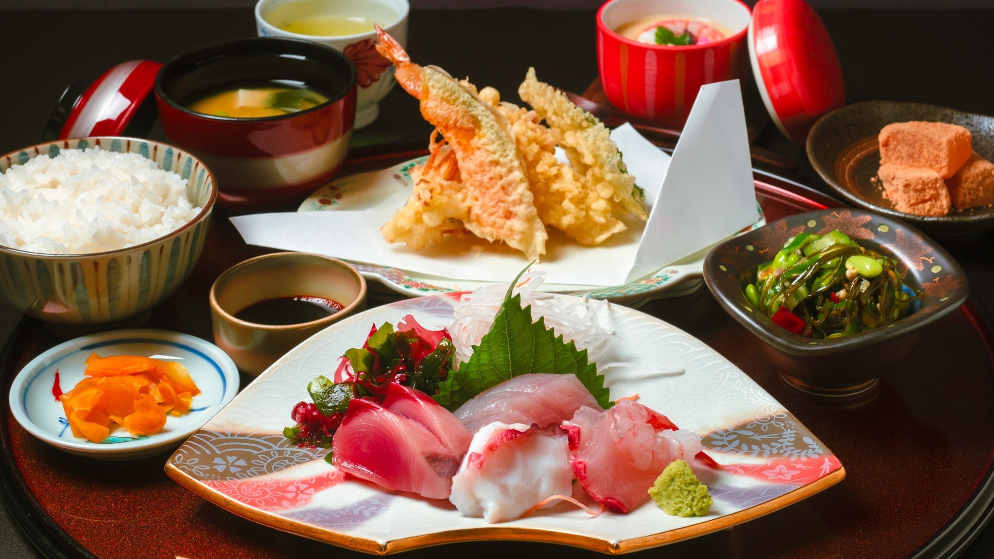 Dinner: Sashimi set meal