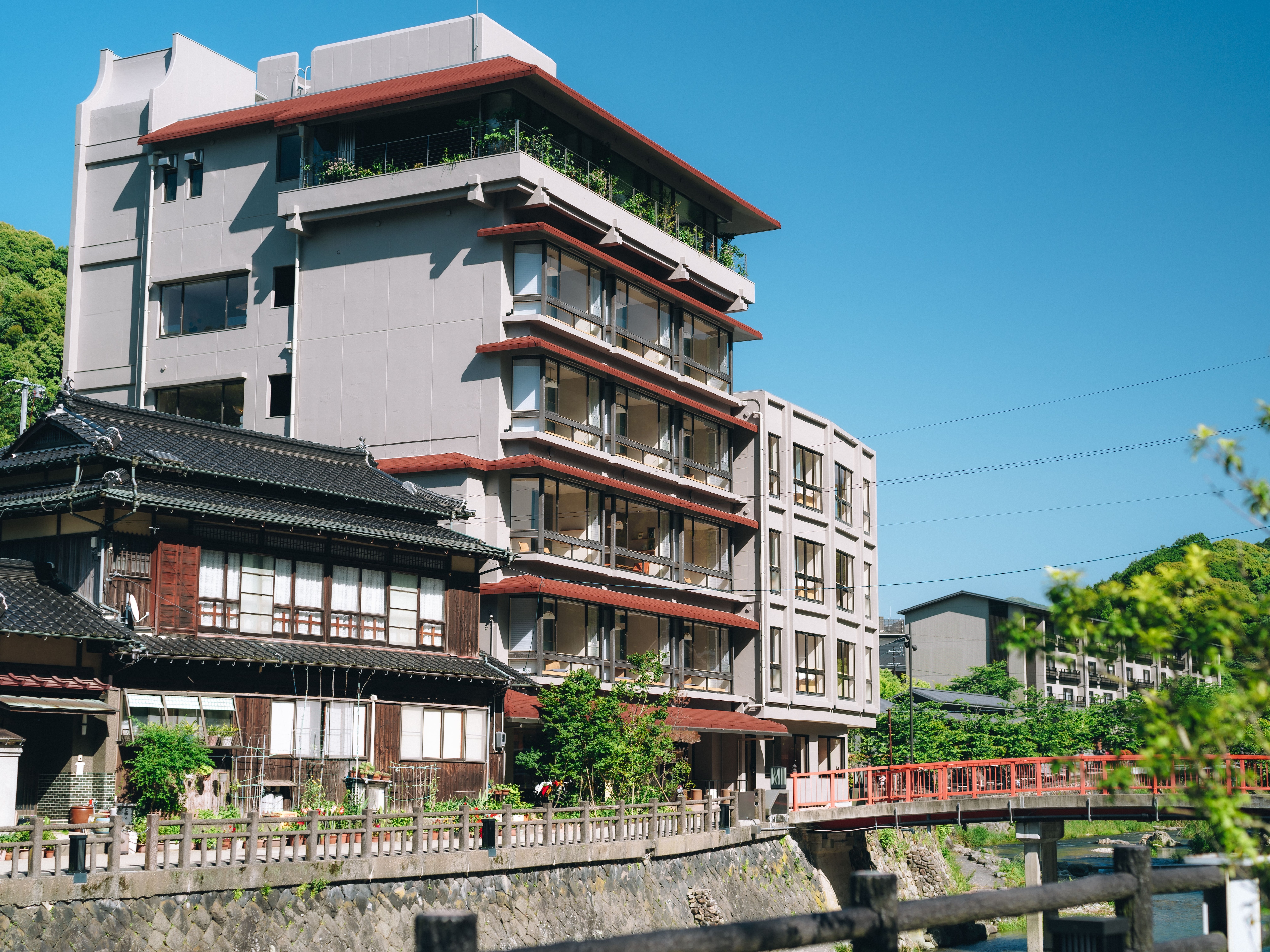 【外观】SOIL Nagatoyumoto，位于长门汤本温泉中心地带