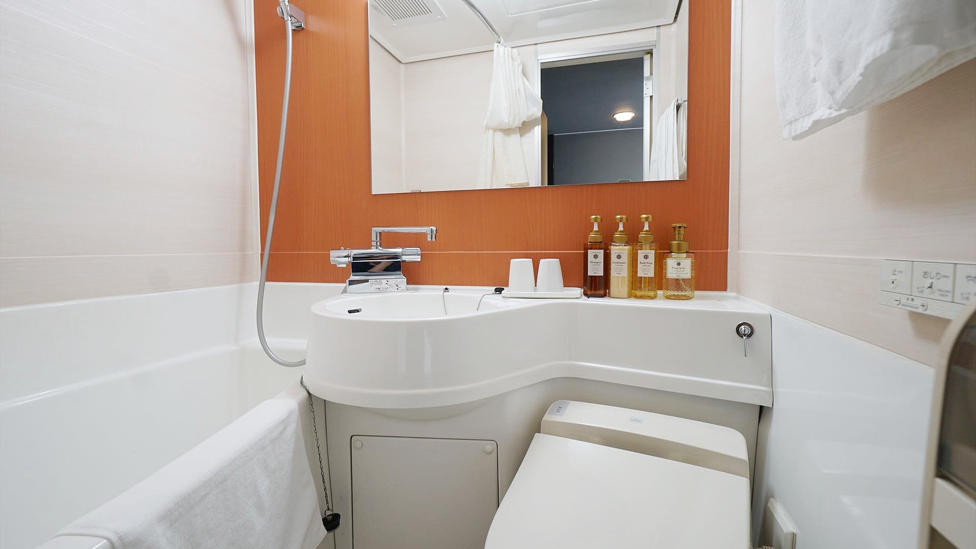 Clean renovated bathroom