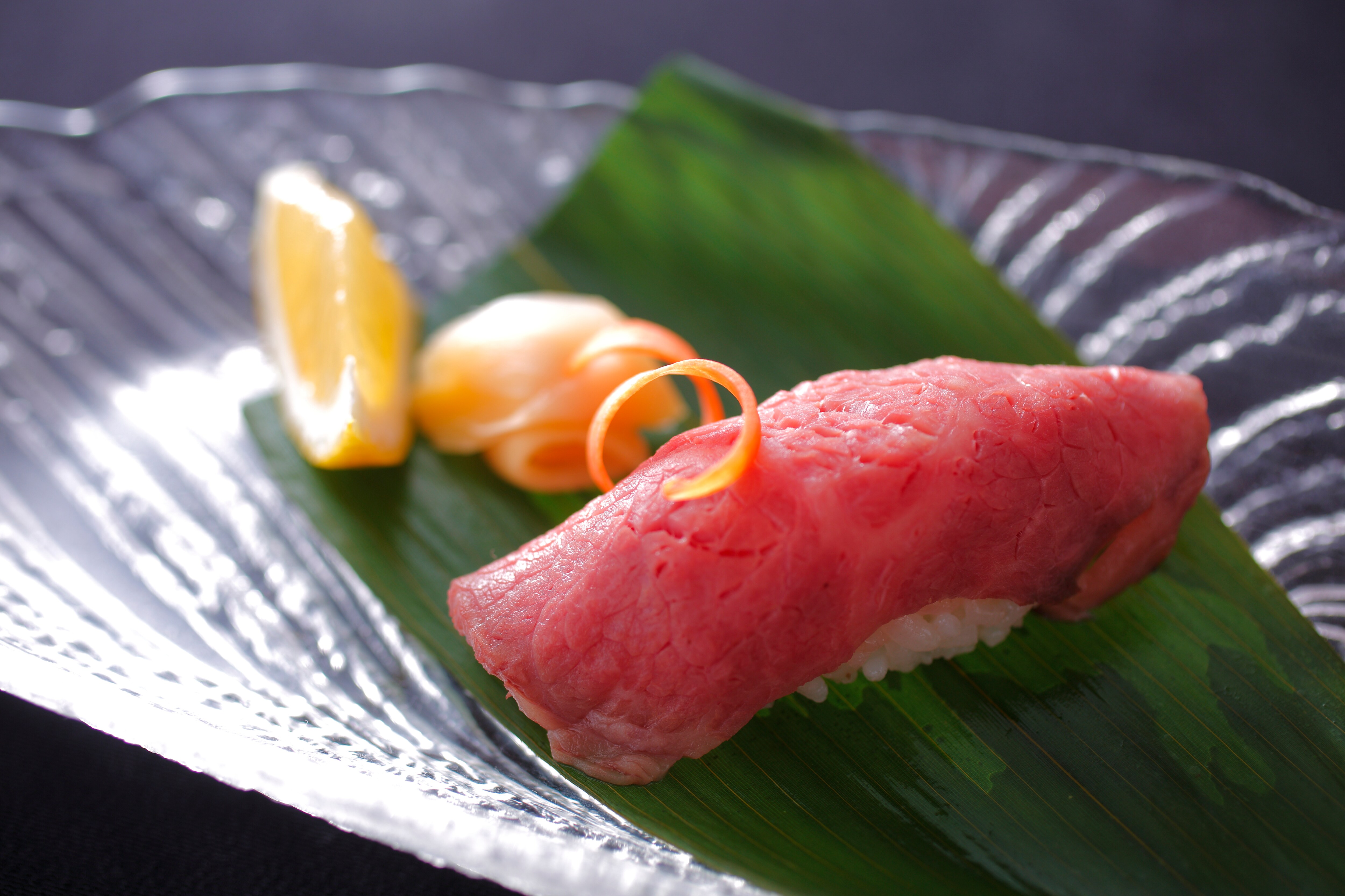 Hida beef sushi