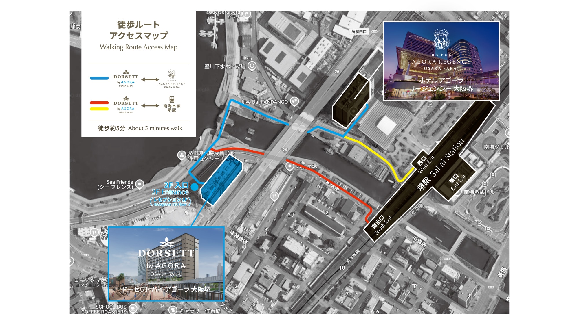 Jarak jalan kaki dari stasiun terdekat