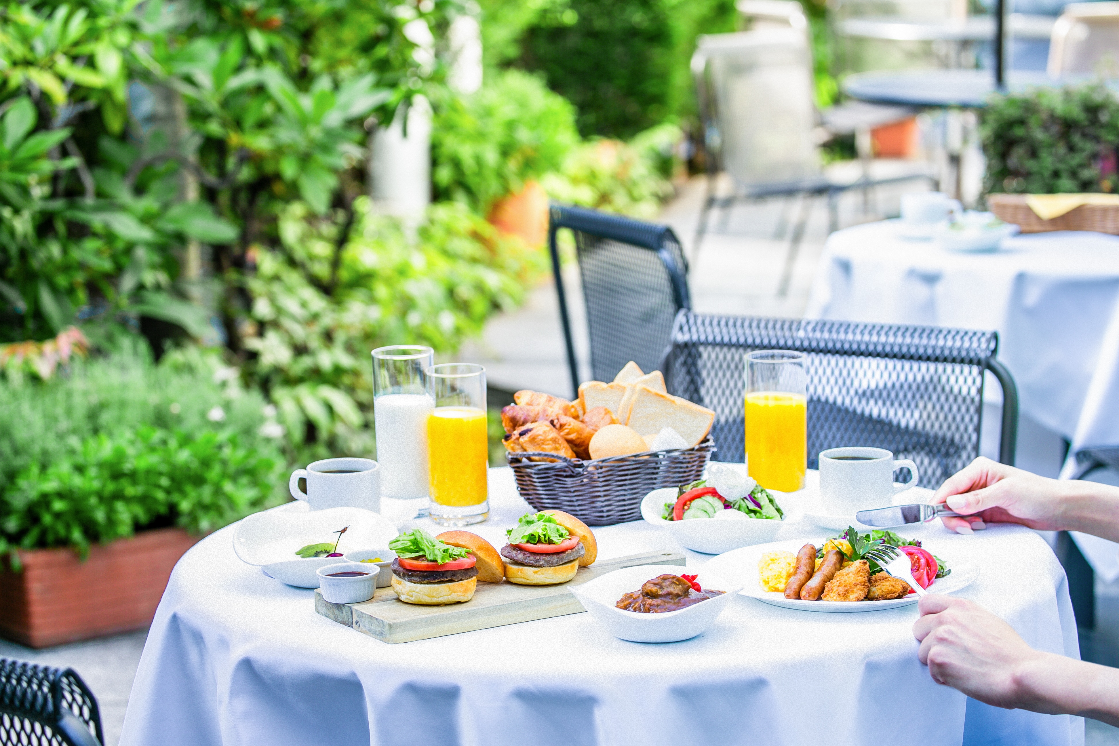 Hình ảnh bữa sáng (hình ảnh sân thượng)