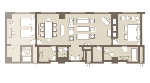 [Floor plan] Royal Suite Room
