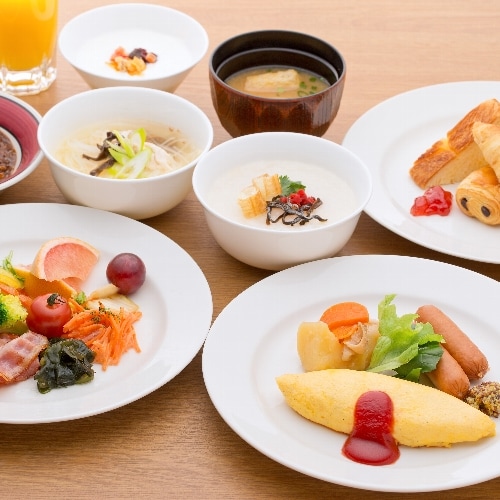 Nakajimaya's proud breakfast ♪ Demonstration chef's handmade omelet