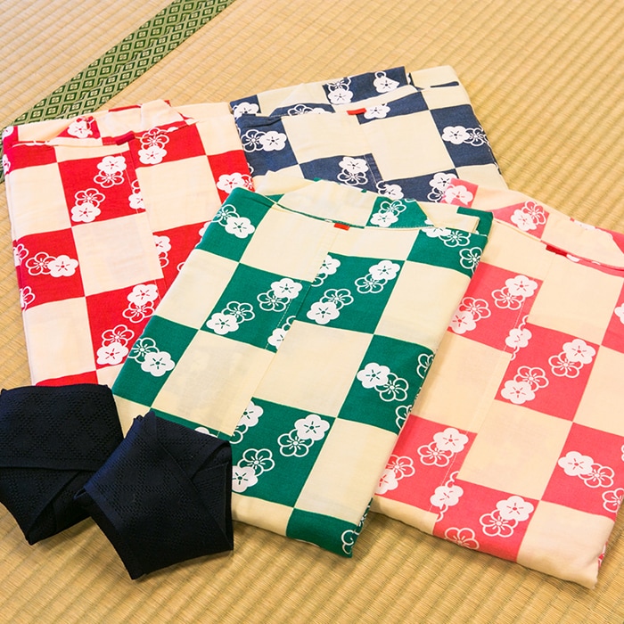 The joy of being able to choose your favorite color♪ Colorful yukata