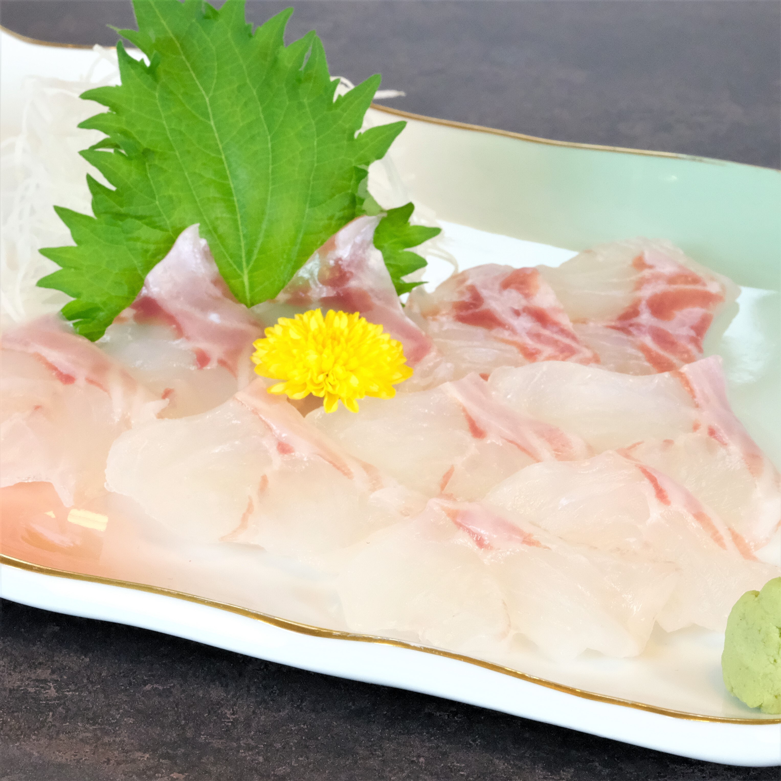 Epinephelus sashimi that we carefully raised