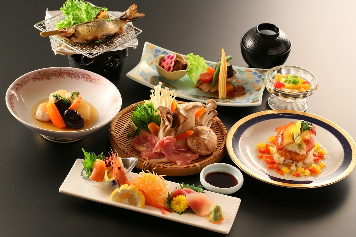 This is an example of dinner. The dishes change on a monthly basis.