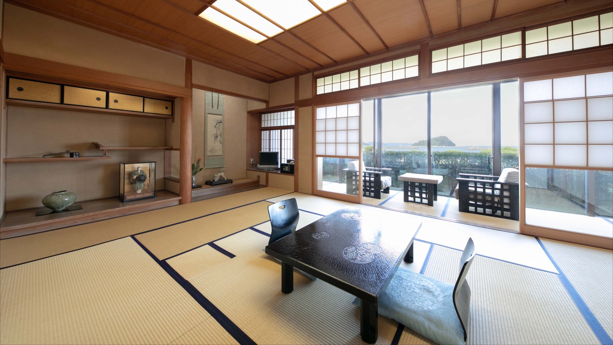 [10 tatami mats/Bamboo room] Sukiya style with an ocean view