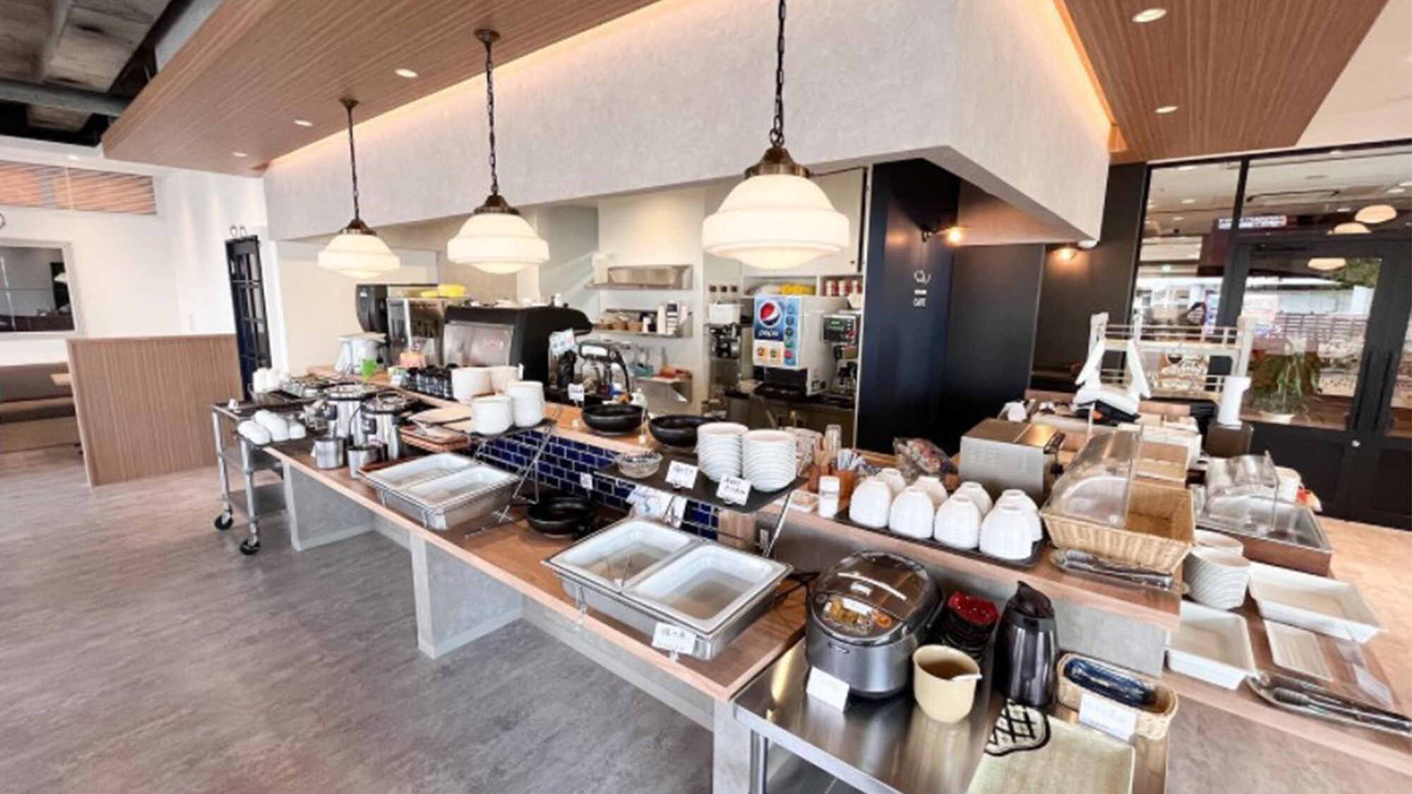 [Renewal of breakfast venue in March 2022] Miyajima Cafe on the 1st floor of the hotel