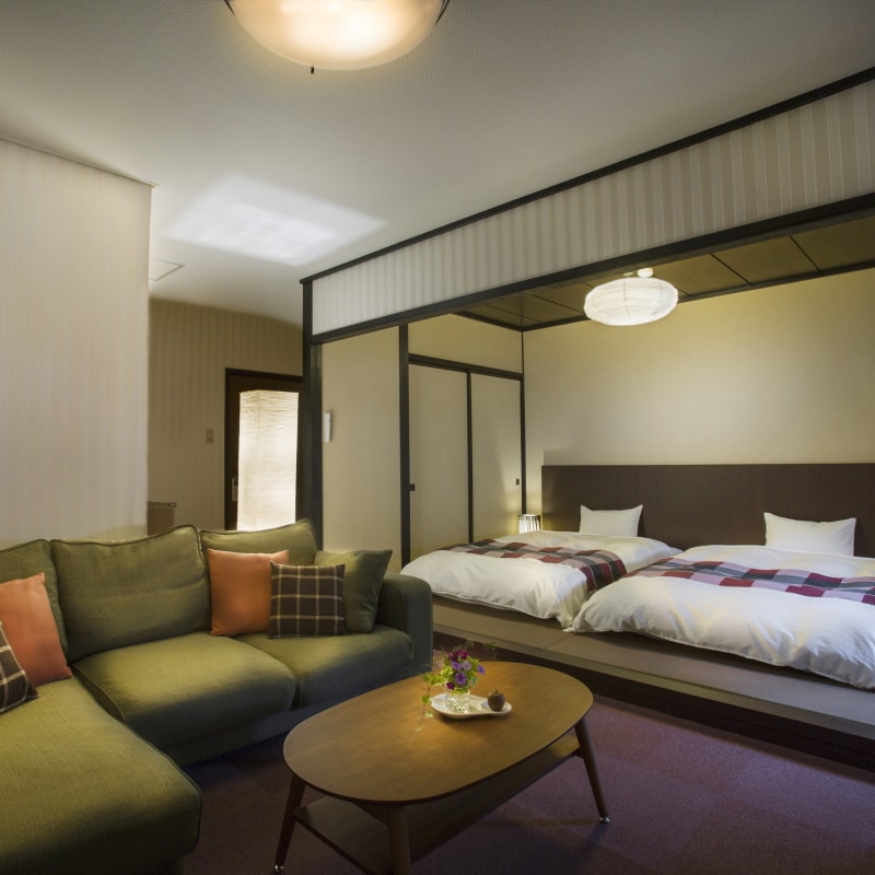 Pension town side Japanese and Western room flower floor 3
