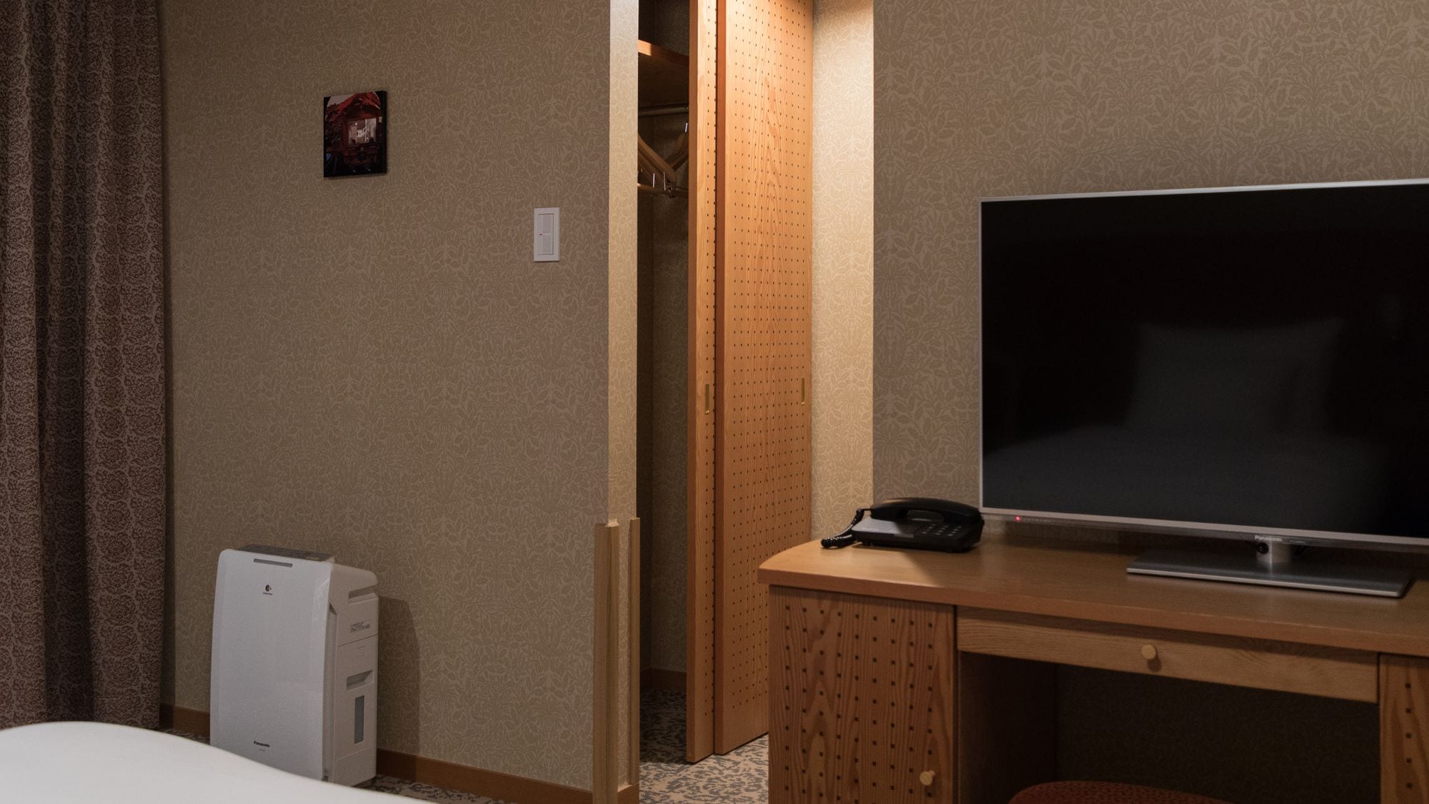 ◆ Deluxe Twin | Closet, TV, etc.