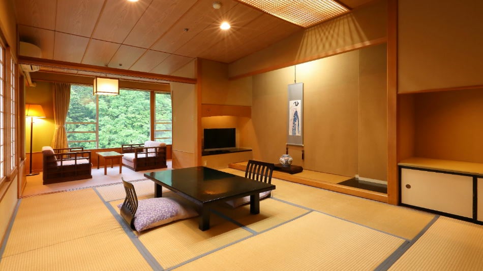 ・[Phòng kiểu Nhật 10 chiếu tatami] Phòng nghỉ thư giãn nhìn ra sông Kinugawa