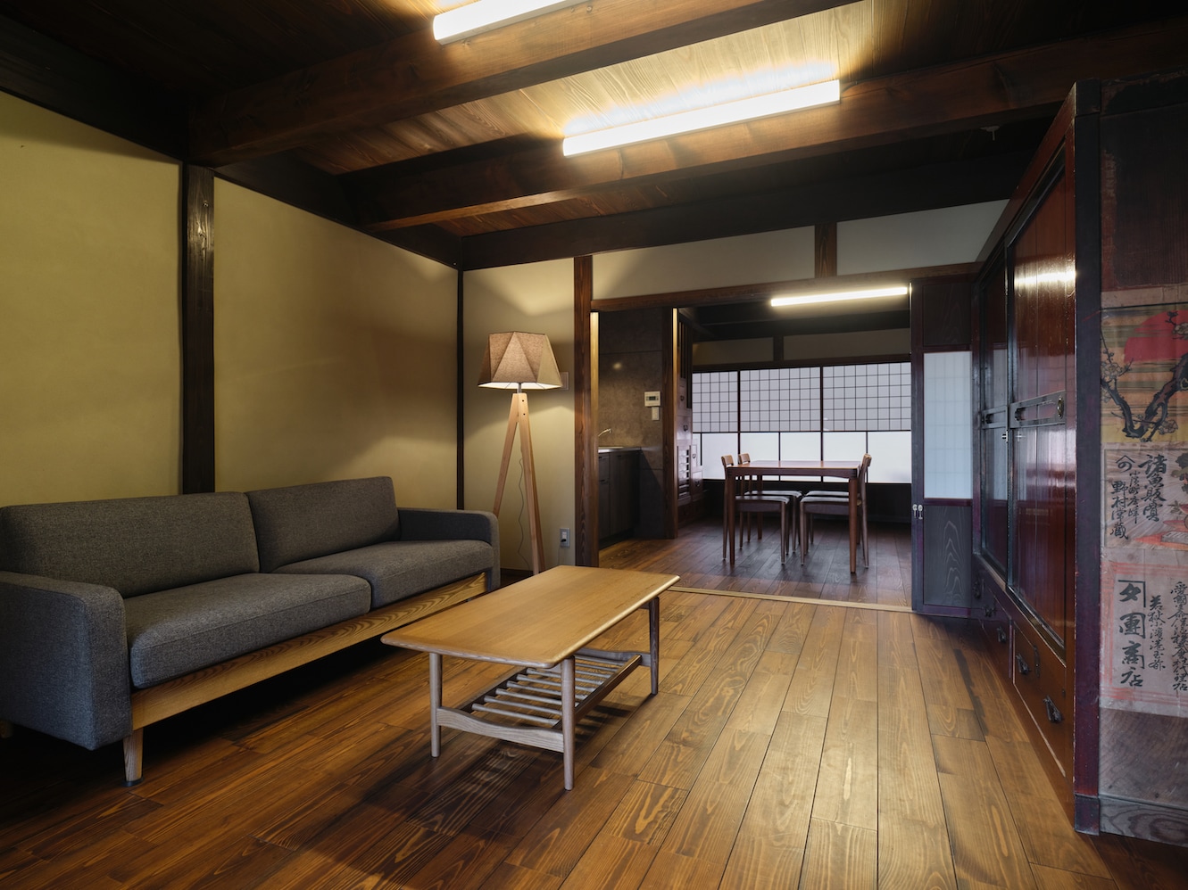 Living room on the 1st floor of the main building of Tango Kaido Tsuda