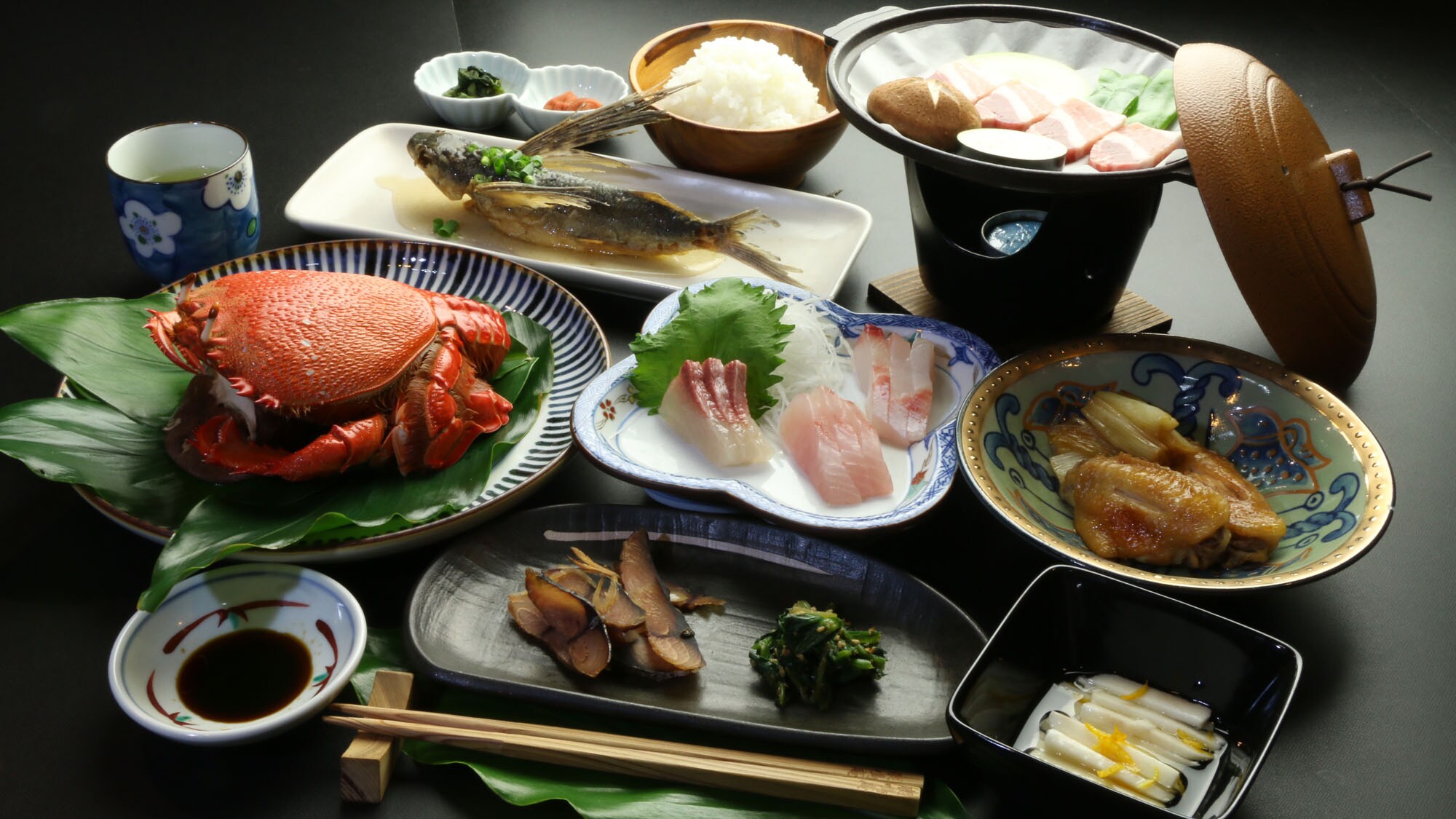 Dinner: Standard + Asahi crab