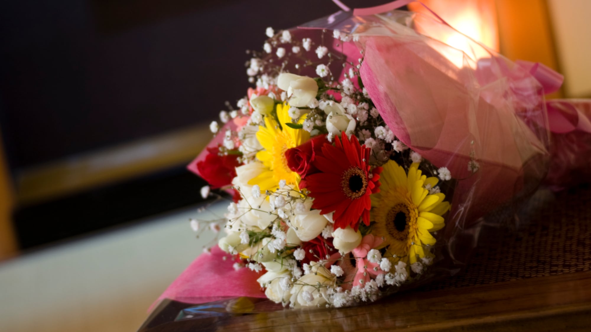 An example of a celebratory bouquet