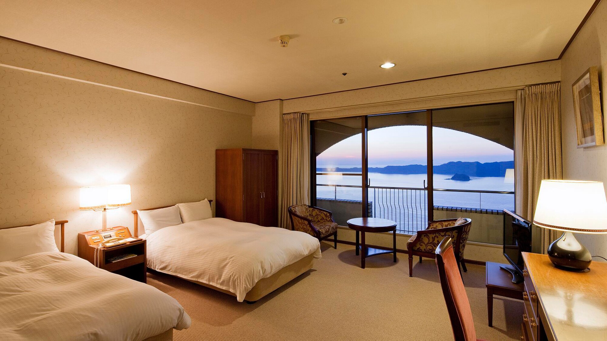 34 square meters standard Western-style room overlooking the Naruto Strait