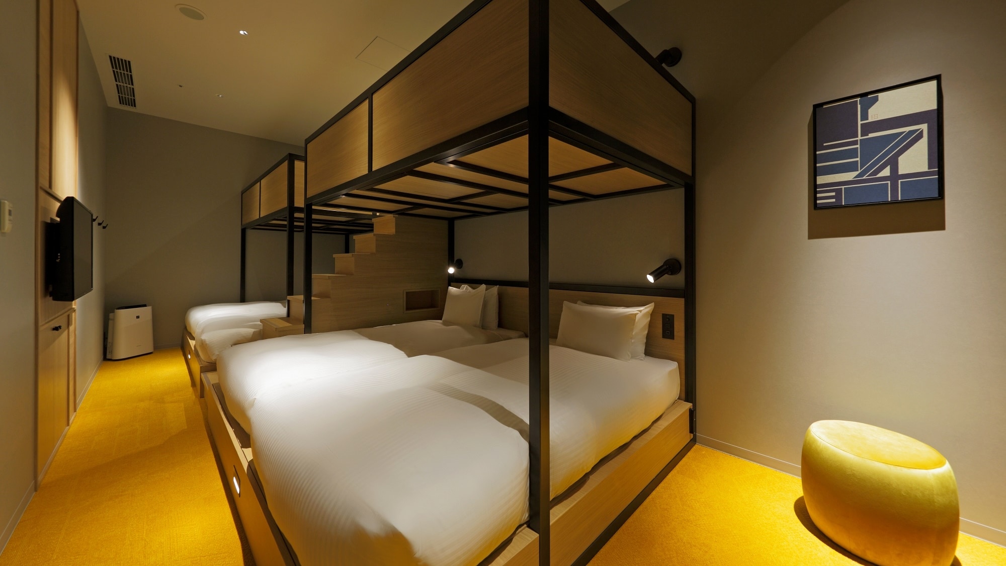 ◆Aoi Bank Bedroom｜A room with 6 bunk beds.