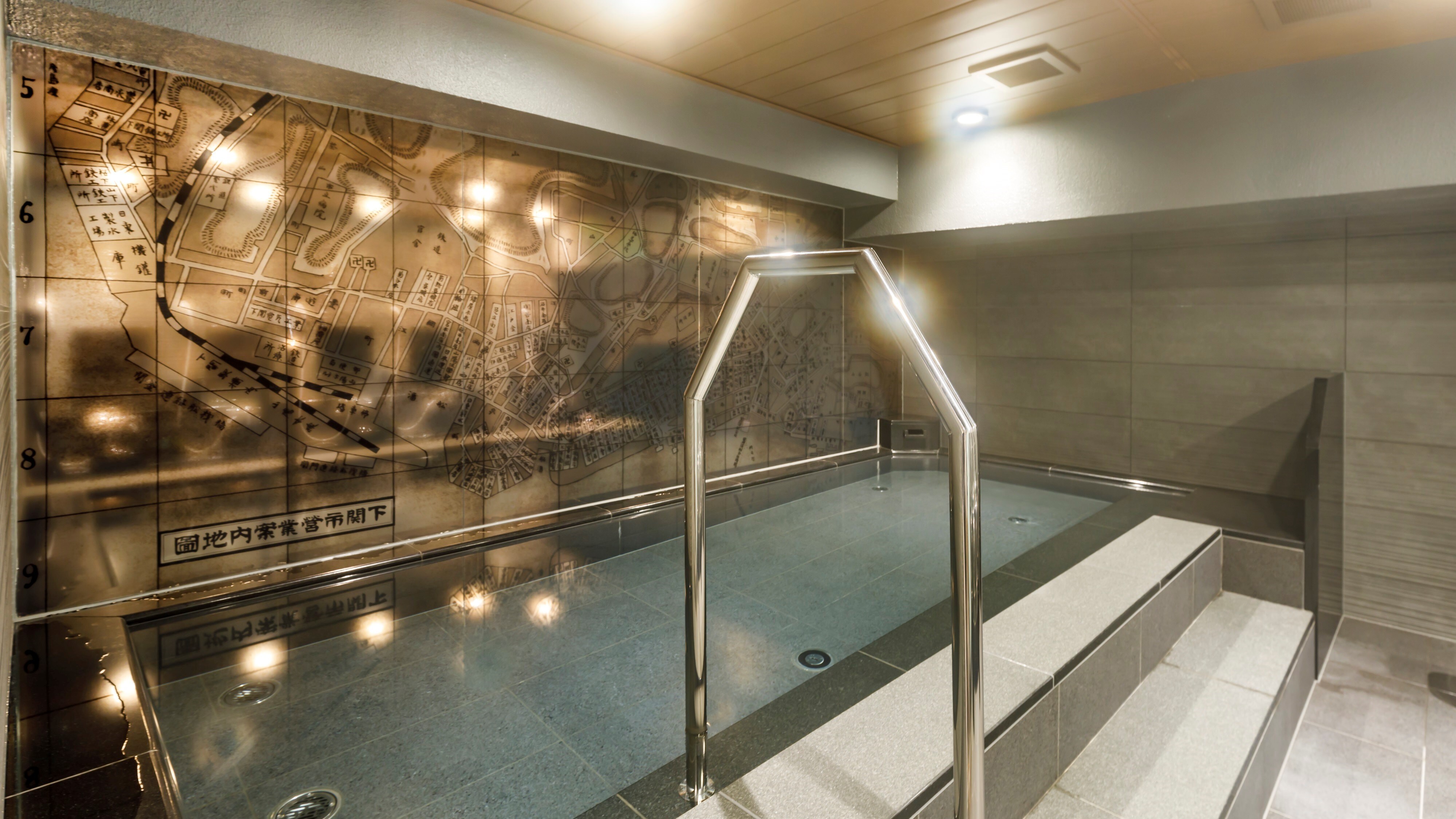 Men's and women's bathhouse "Ishin no Yu" on the 1st basement floor