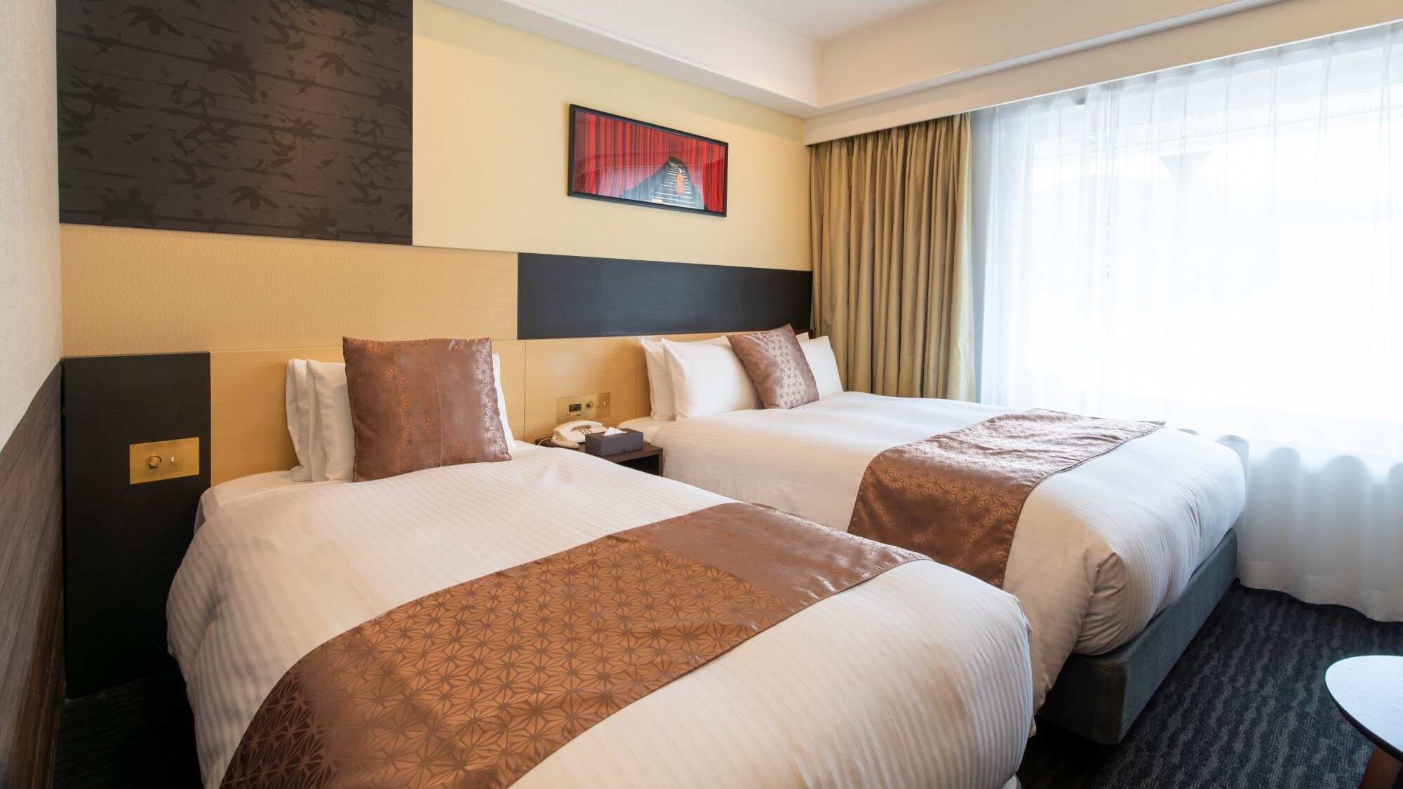 ◆Family twin room (21 square meters / 1 bed 100cm x 195cm + 1 bed 140cm x 195cm)